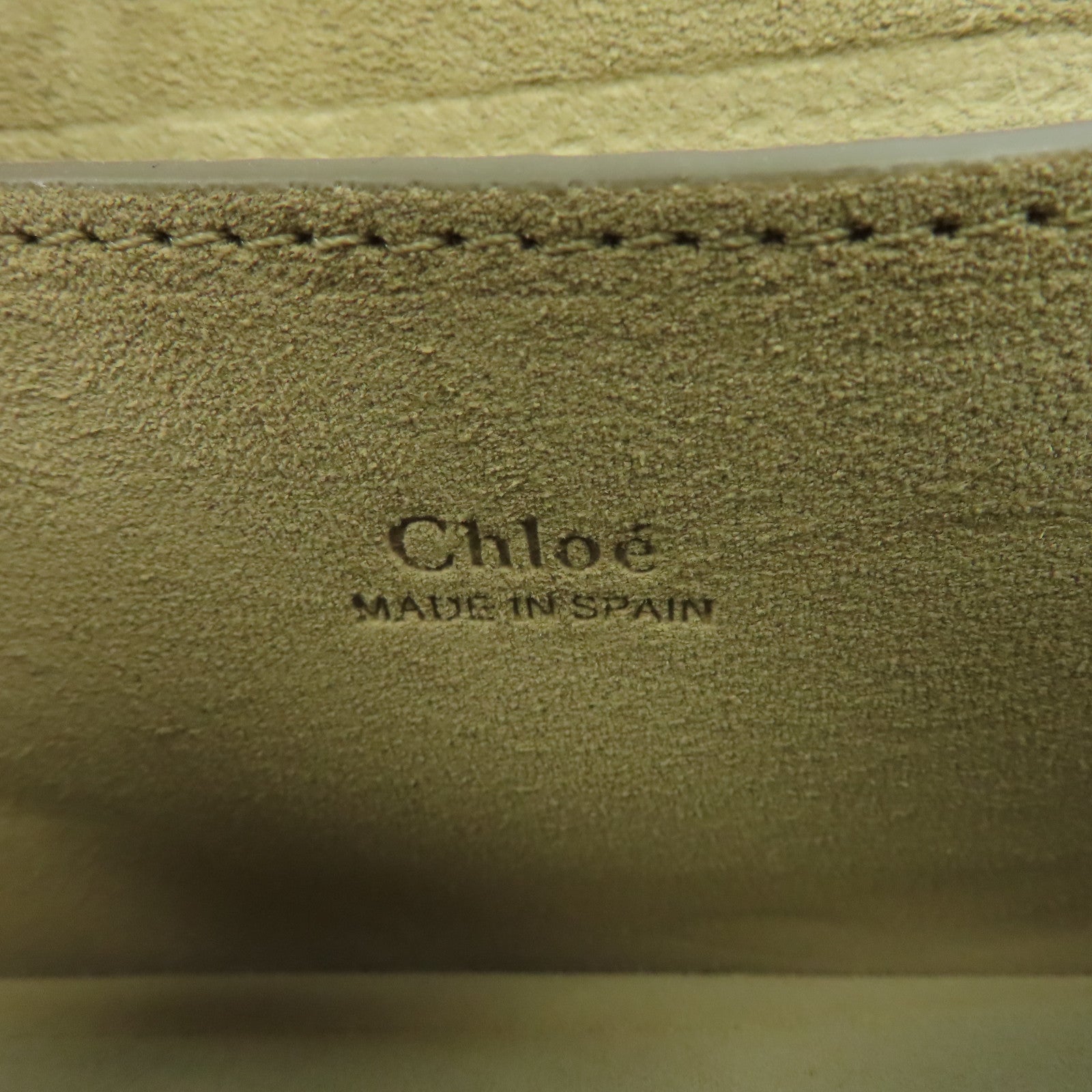 Chloe 【激減優惠】牛皮皮革Faye Bag金扣鏈帶肩背袋米色