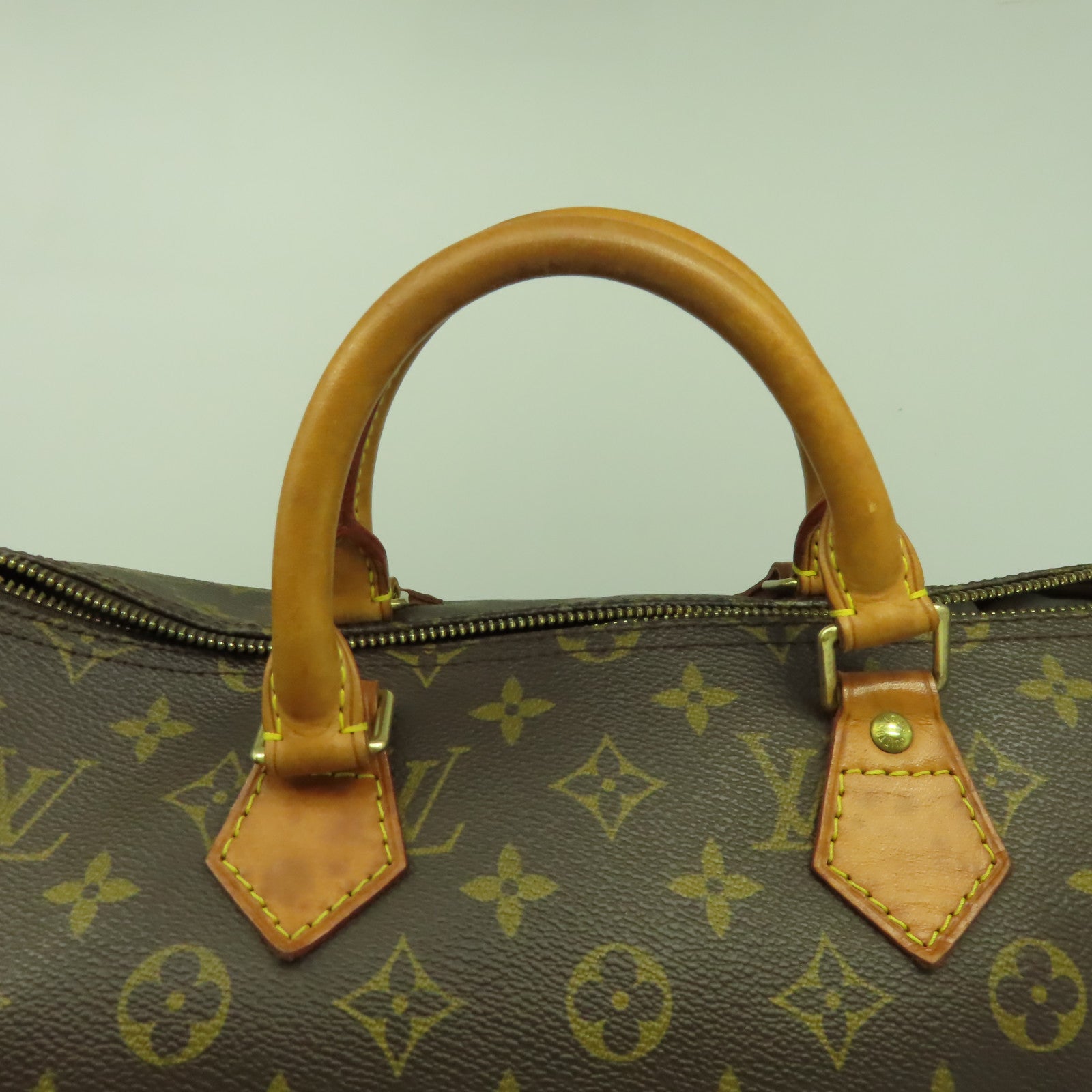 LOUIS VUITTON 【激減優惠】Monogram Speedy 35金扣手挽袋啡色