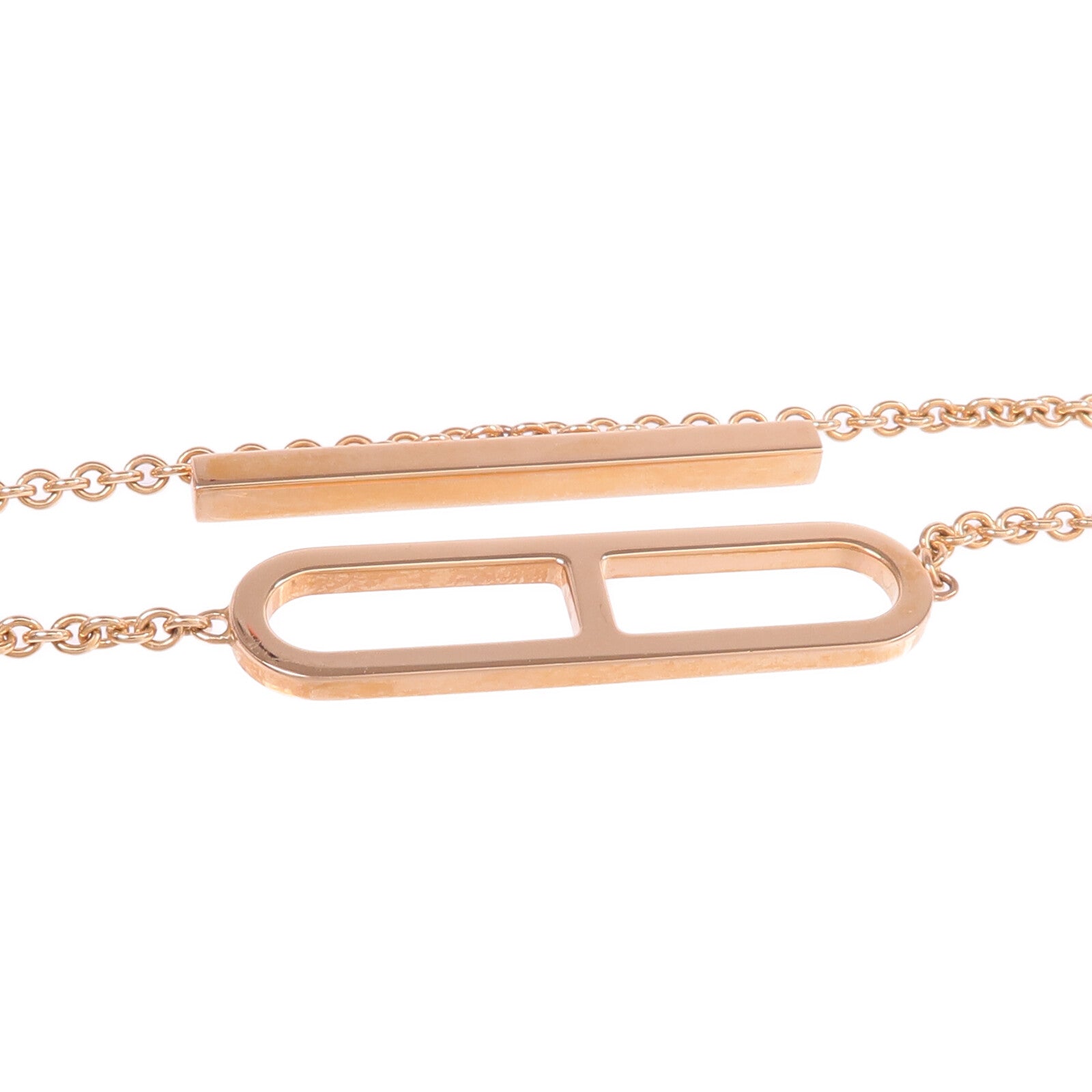 HERMES 【激減優惠】18K玫瑰金Ever Chaine d'ancre Long Lariat Necklace項鍊