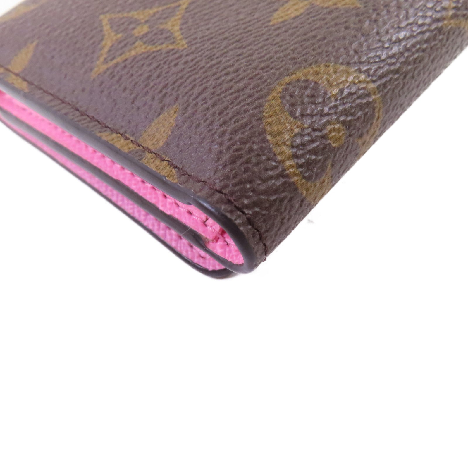 LOUIS VUITTON Monogram Victorine Vinvinne Wallet金扣短錢包啡色/粉紅色