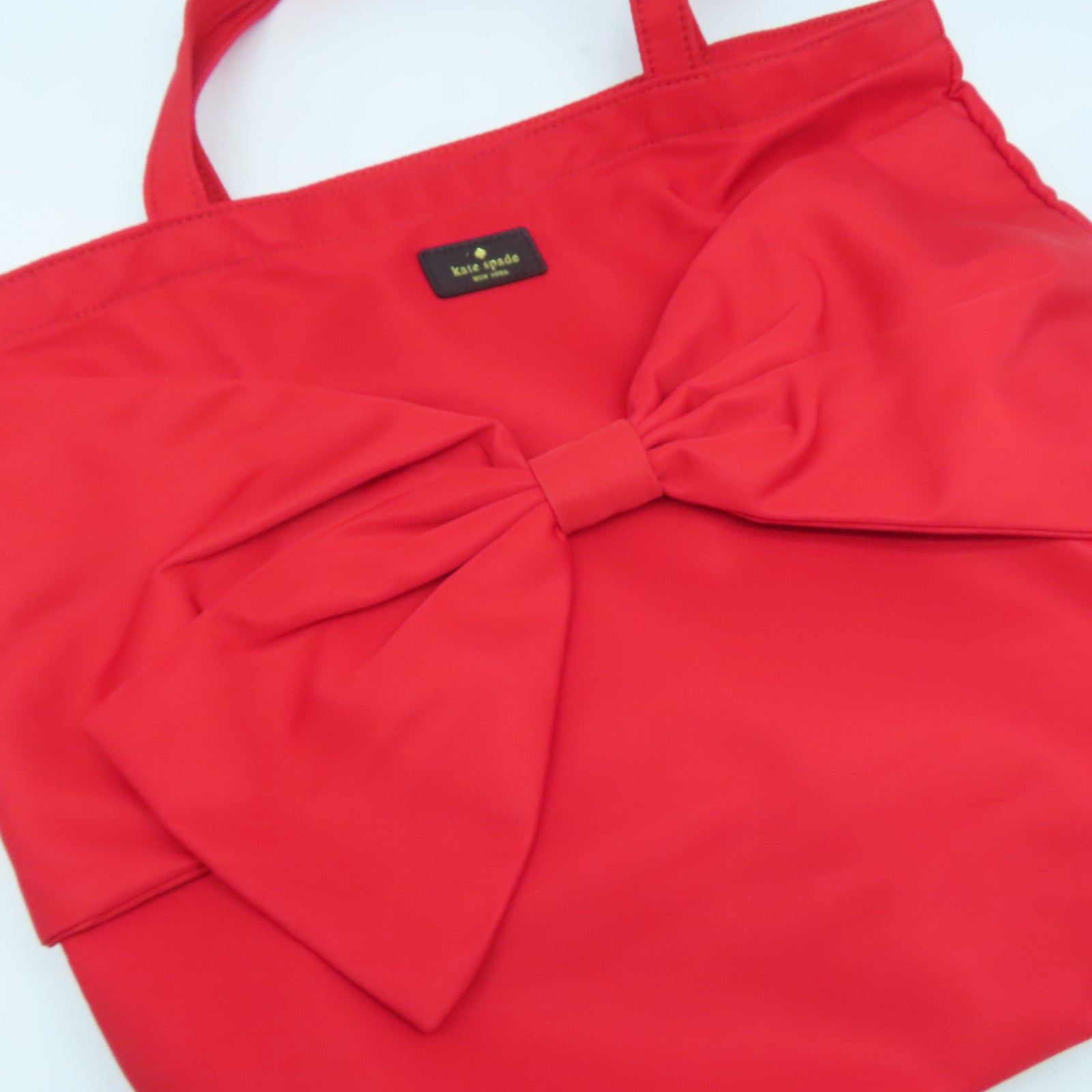 Kate Spade 尼龍Tote Bag肩背袋紅色