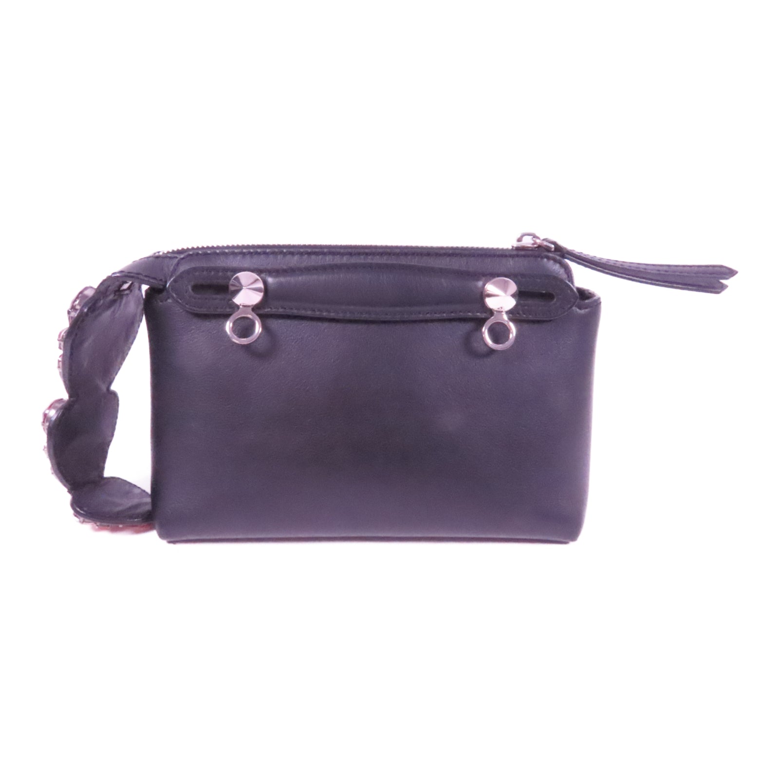 FENDI 牛皮皮革By The Way Calf金扣肩背袋黑色
