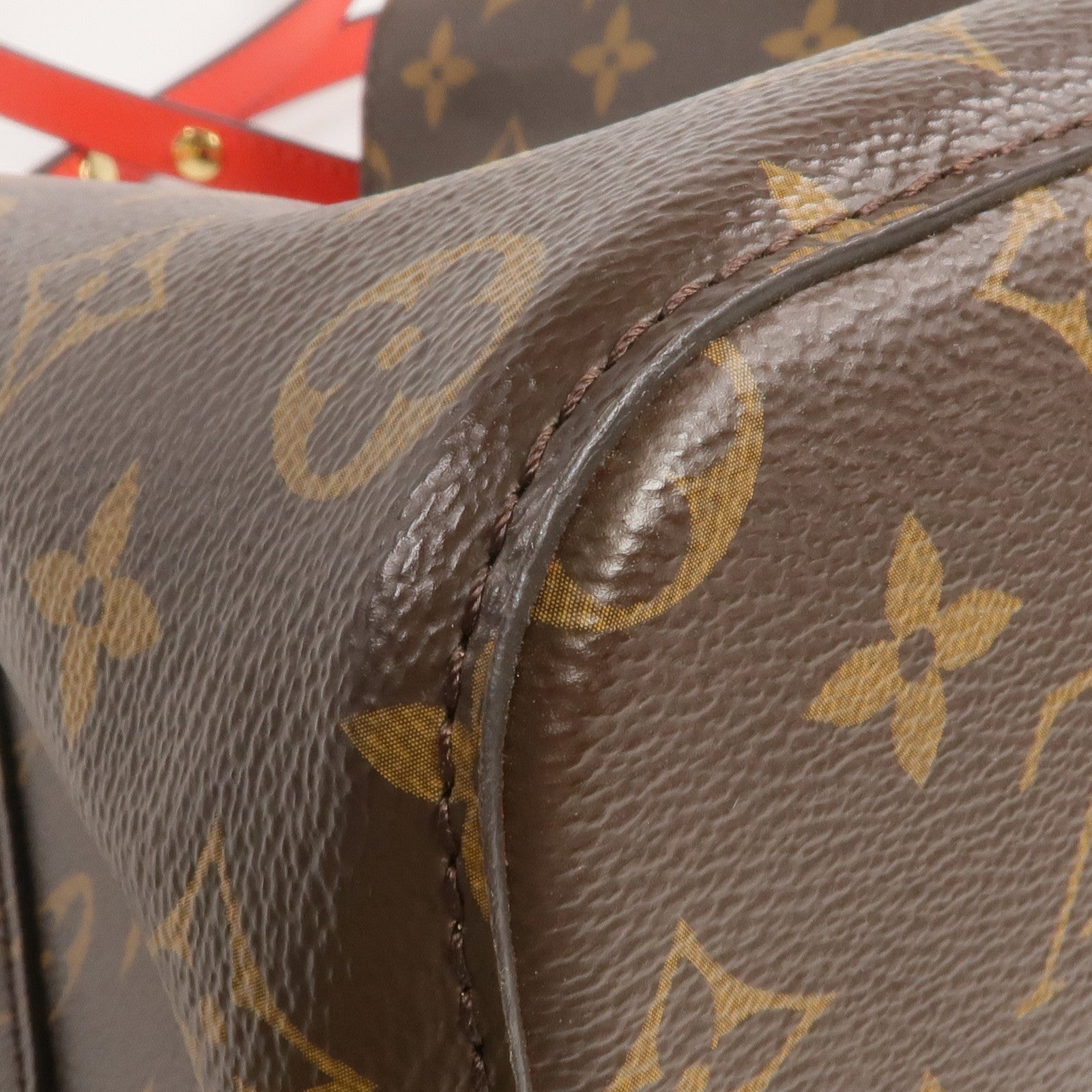 LOUIS VUITTON Monogram Neo Noe MM Bucket Bag金扣肩背袋Coquelicot
