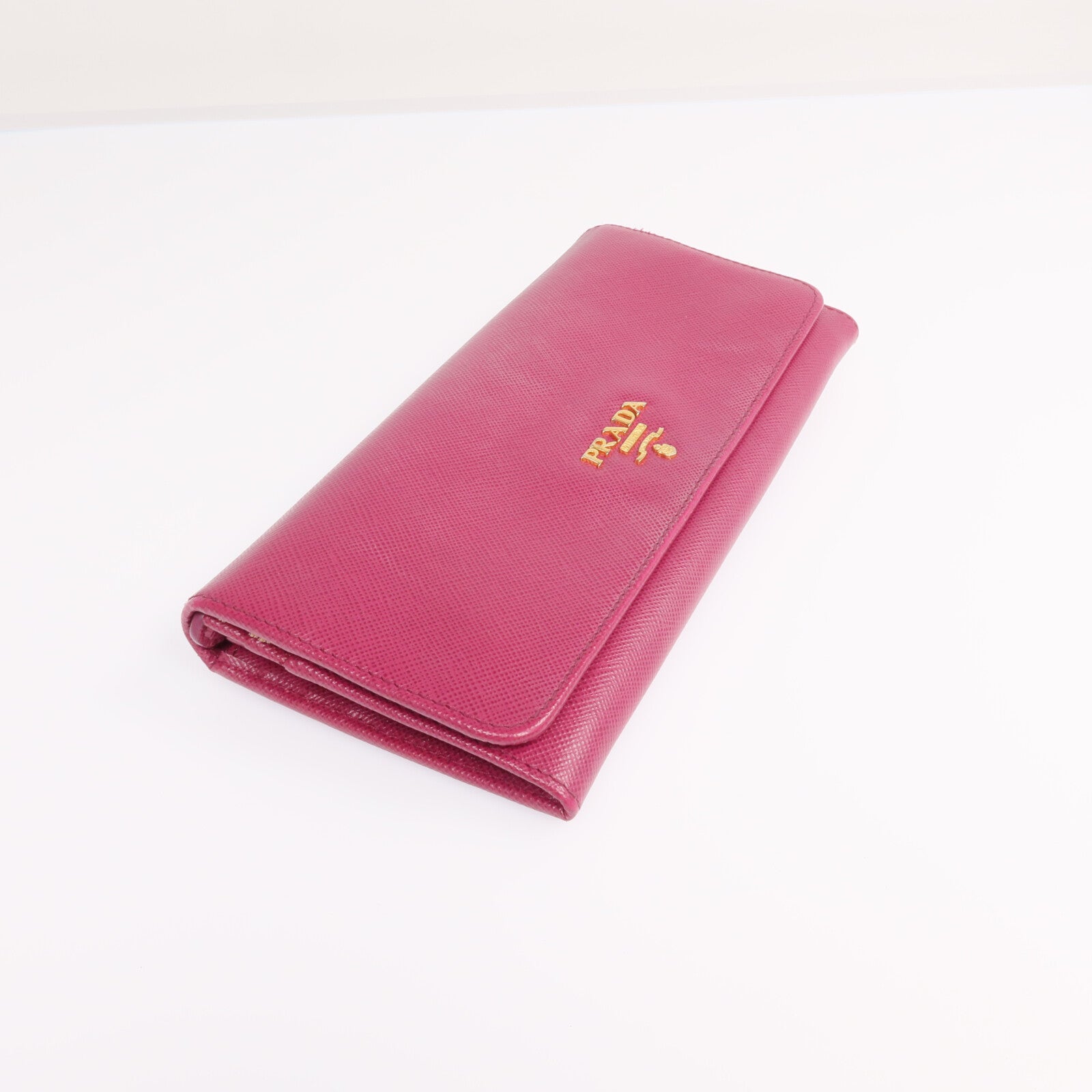 PRADA 【激減優惠】牛皮皮革Long Wallet金扣長錢包