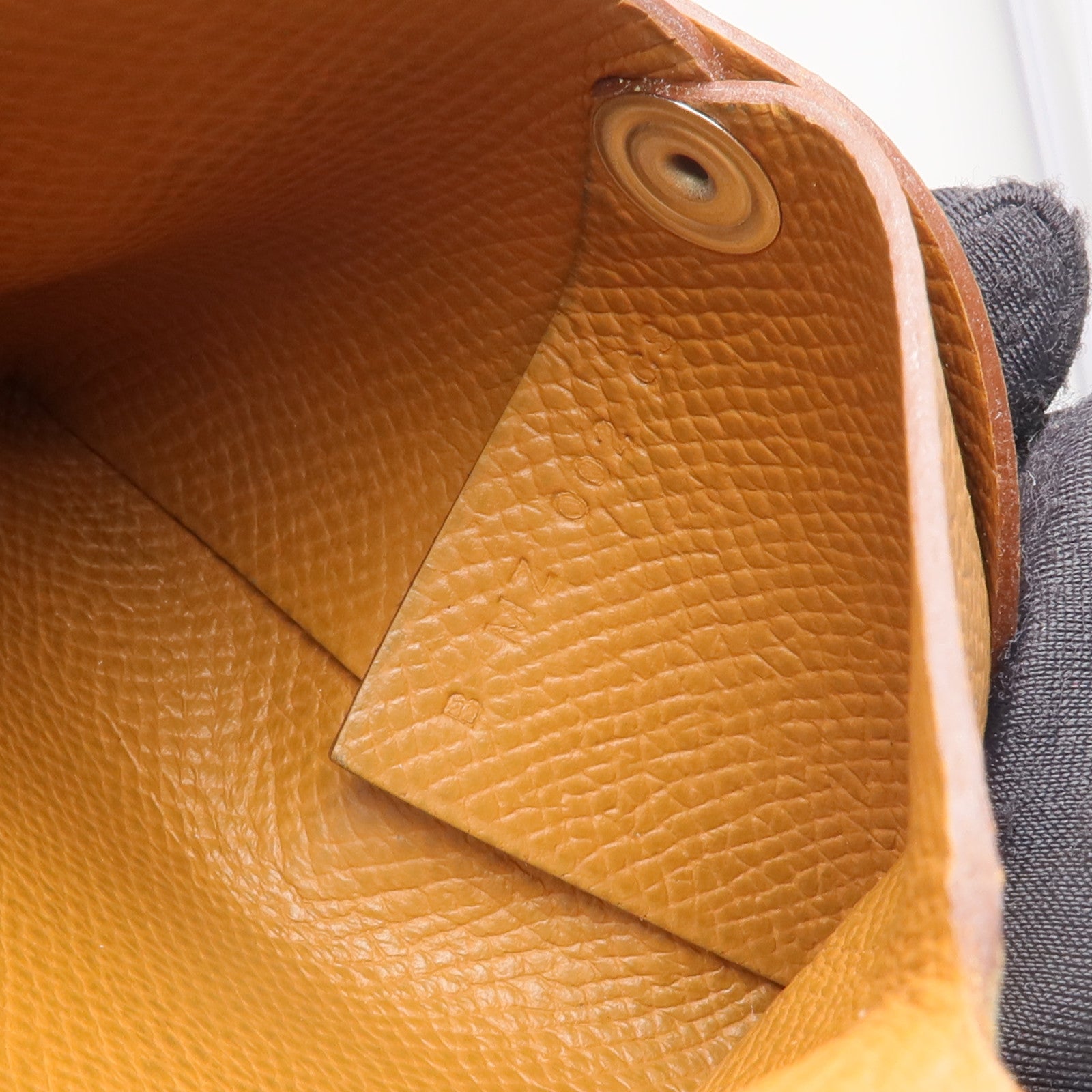 HERMES Epsom皮革Bastia Coin Case零錢包Gold