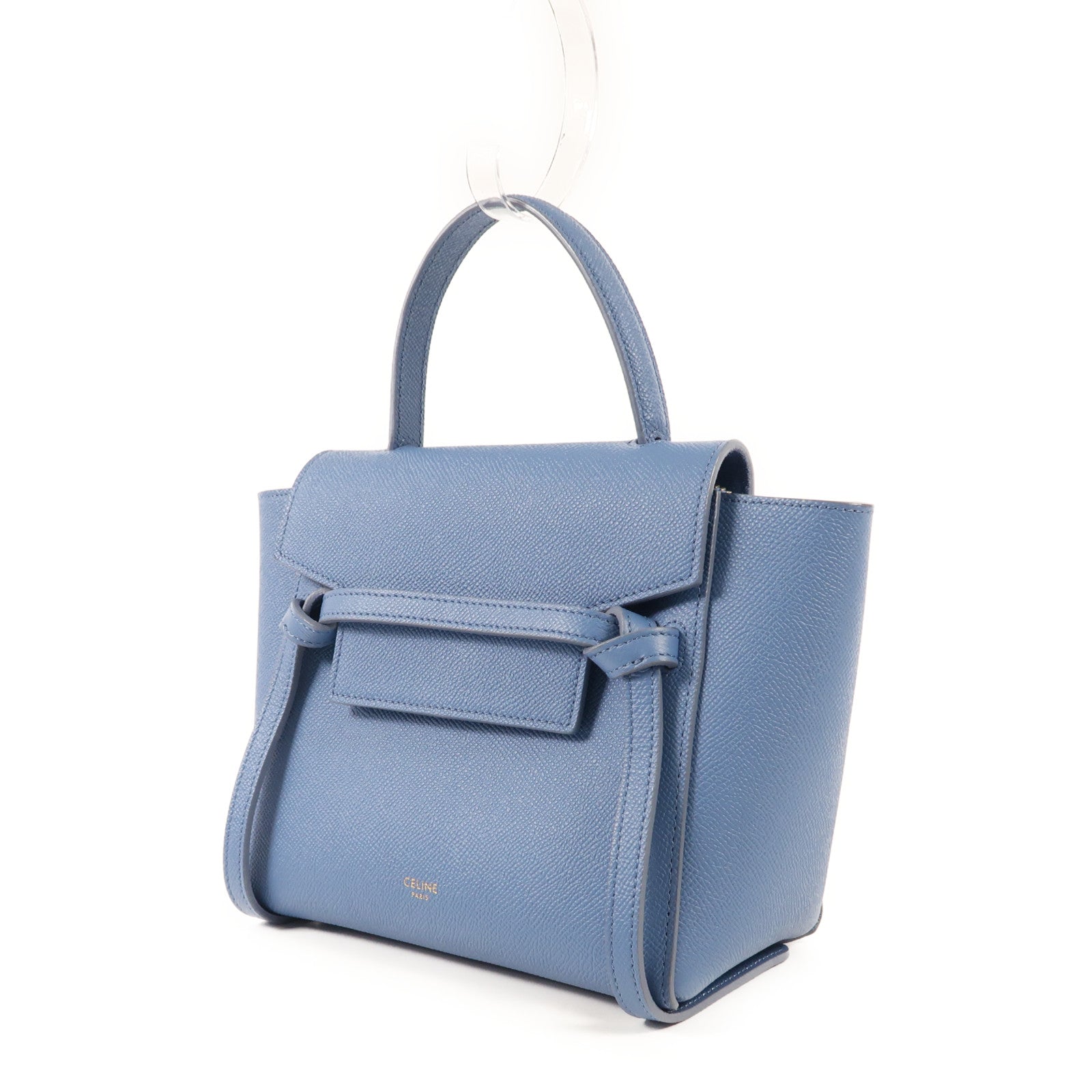 CELINE 牛皮皮革Nano Belt Bag金扣手挽肩背兩用袋