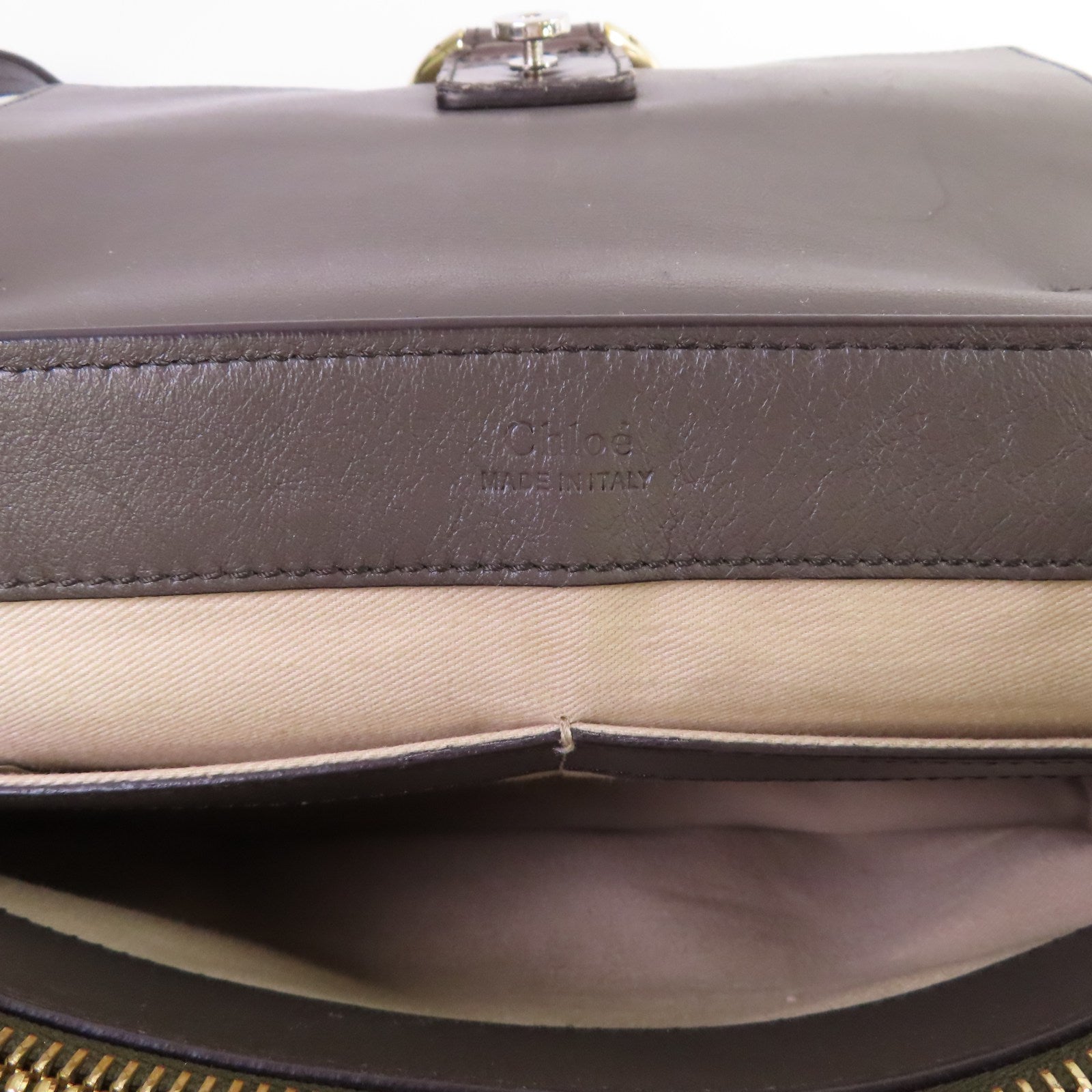 Chloe 牛皮皮革Faye Day 2Way Shoulder Bag手挽肩背兩用袋酒紅色