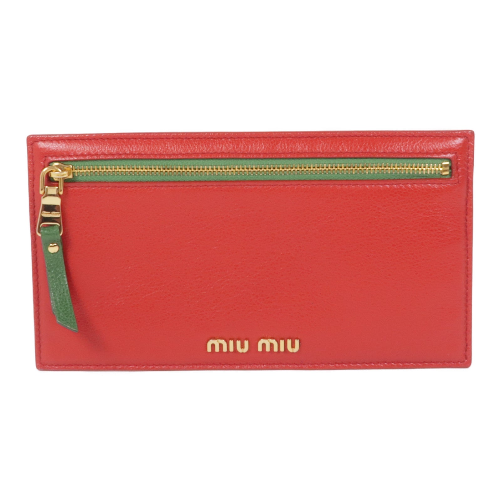 Miu Miu 皮革Long Wallet金扣長錢包