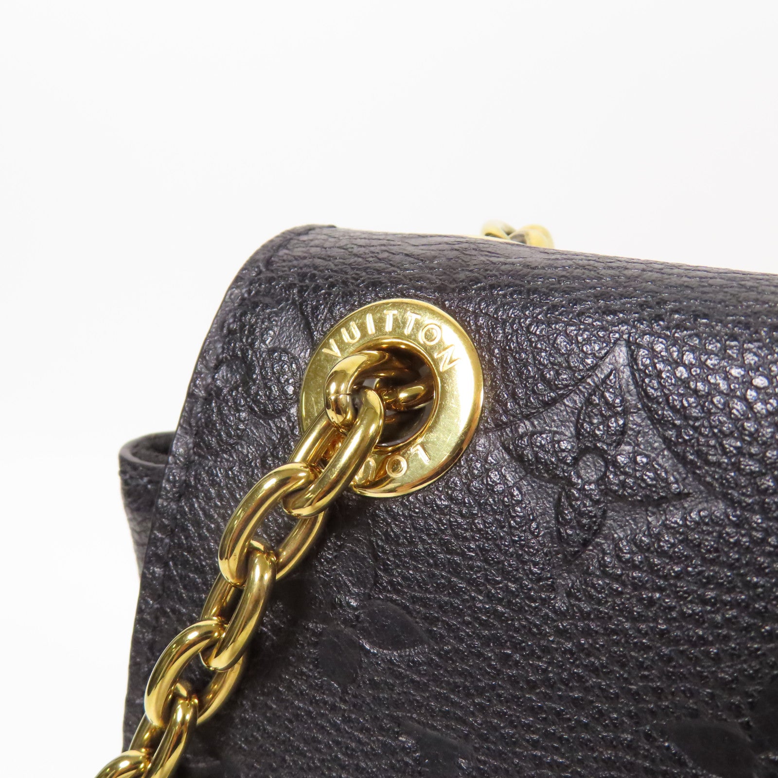 LOUIS VUITTON LV GHW Vavin PM Shoulder Bag M44151 Monogram Empreinte Black