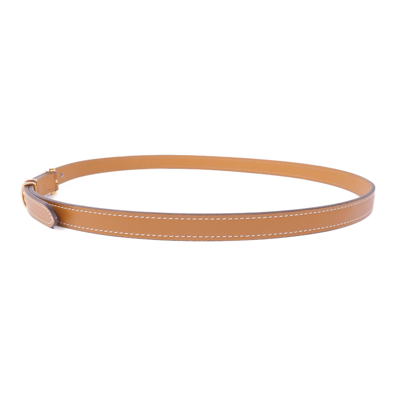 HERMES Epsom皮革Pop H 15 Belt金扣皮帶Gold
