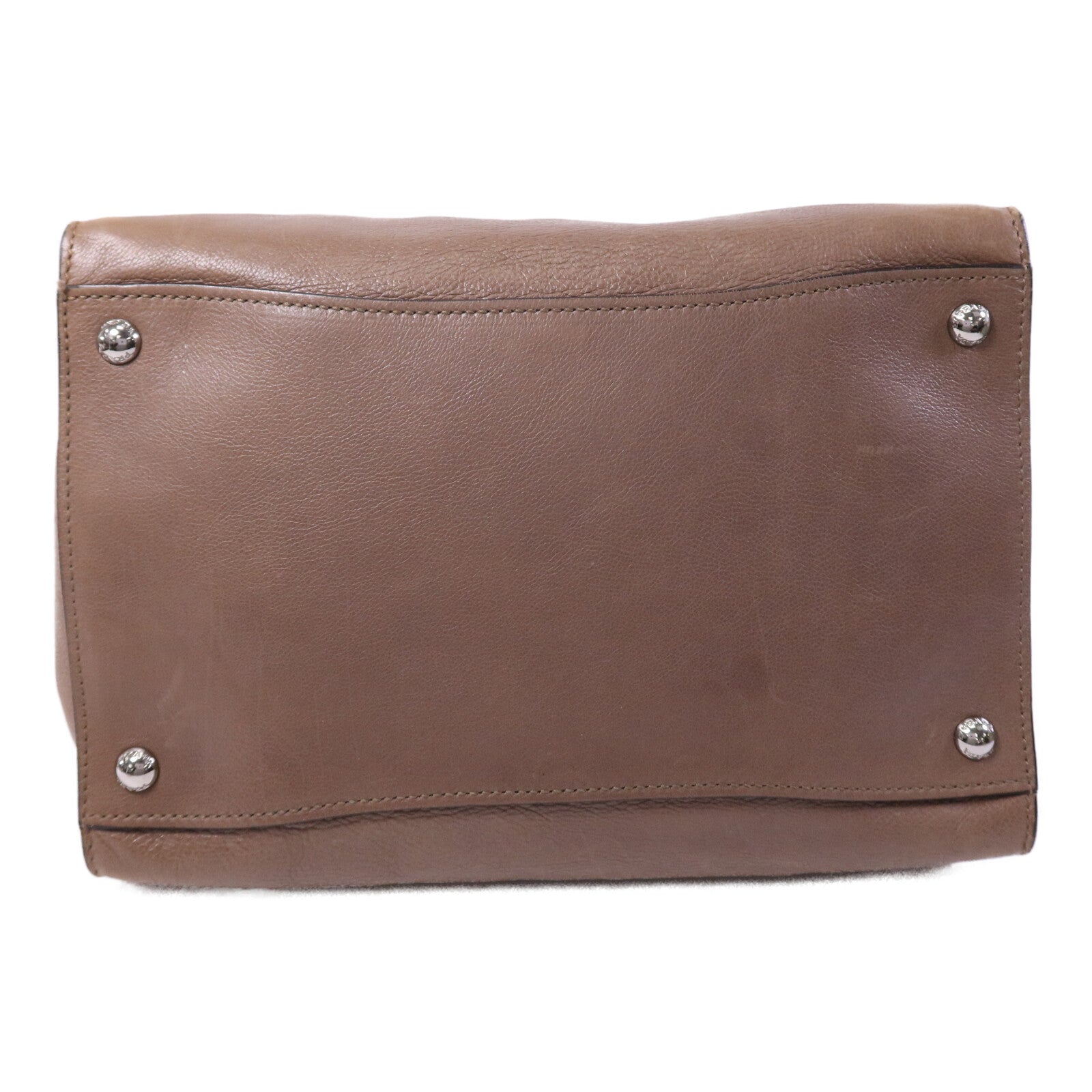 PRADA 牛皮皮革Hand Bag銀扣手挽袋