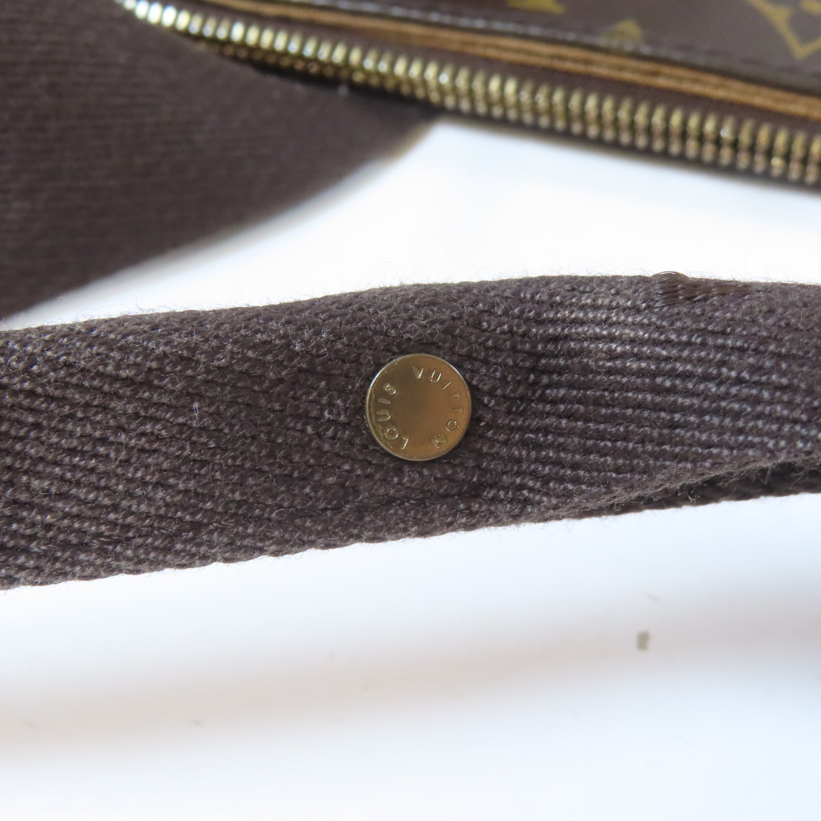 LOUIS VUITTON Monogram Cabas Beaubourg金扣肩背袋啡色