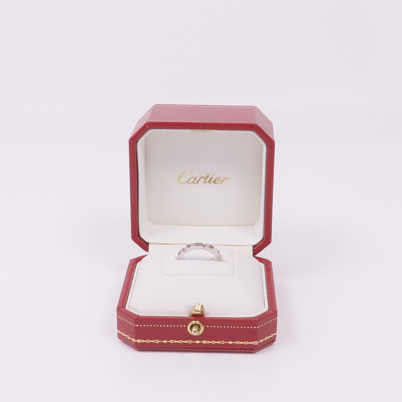 CARTIER 18K白金Maillon Panthere Ring戒指Cartier#52/US#6