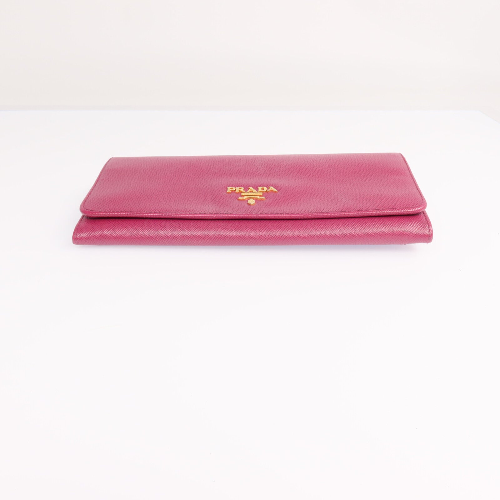 PRADA 【激減優惠】牛皮皮革Long Wallet金扣長錢包