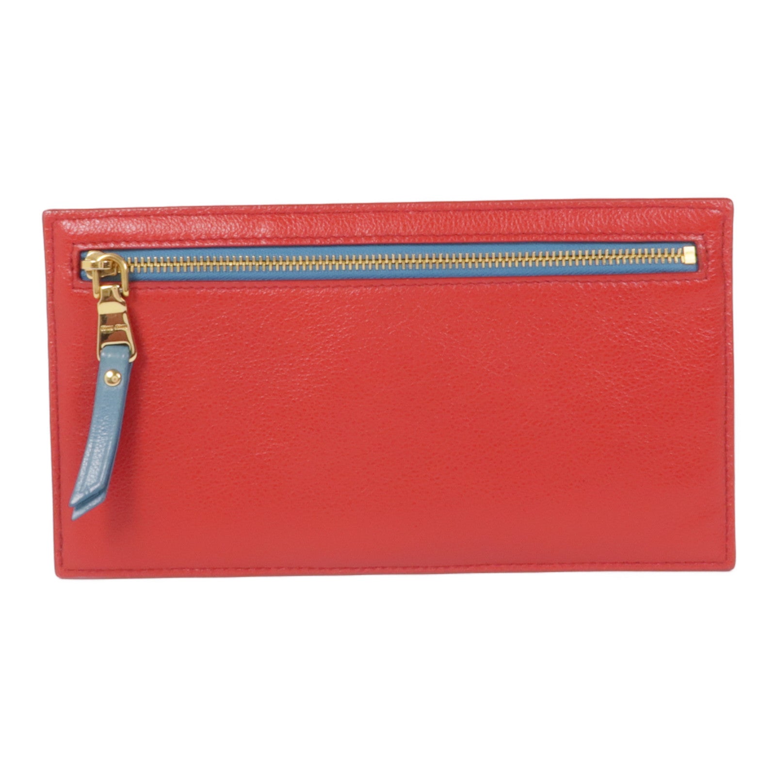 Miu Miu 皮革Long Wallet金扣長錢包