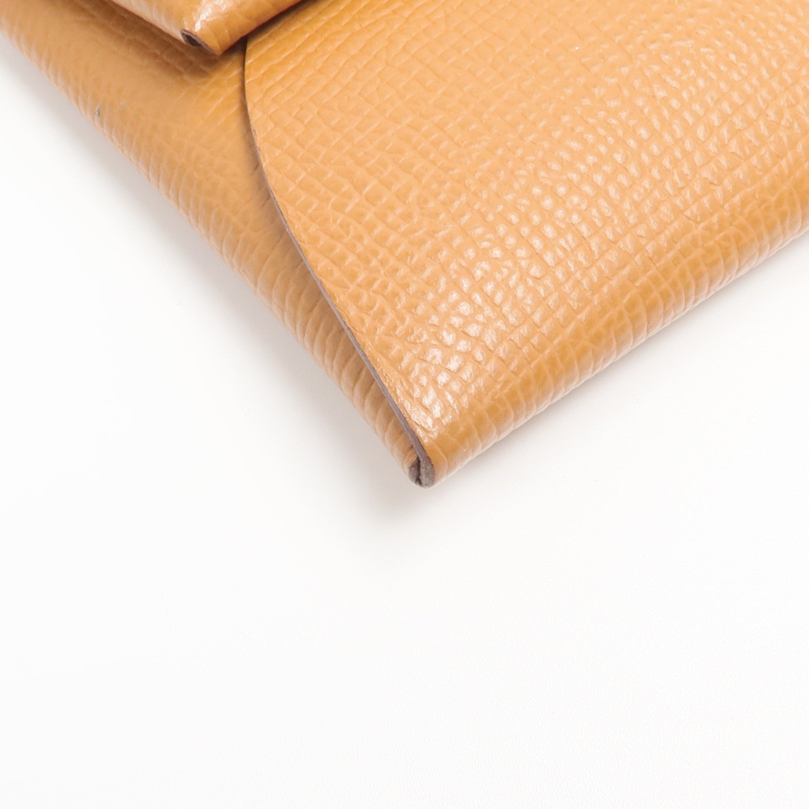 HERMES Epsom皮革Bastia Coin Case零錢包Gold