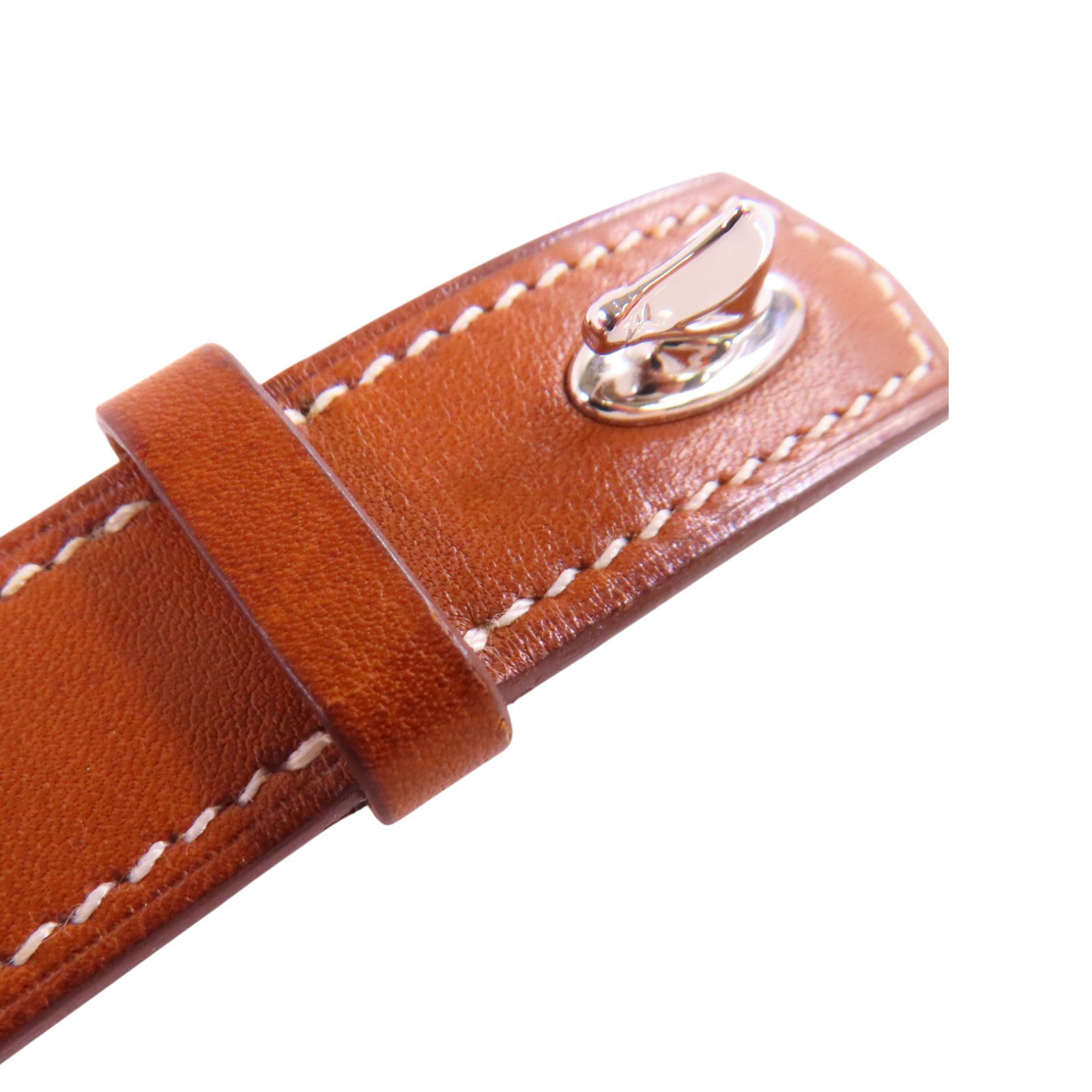 HERMES 牛皮皮革Bracelet T4銀扣手帶