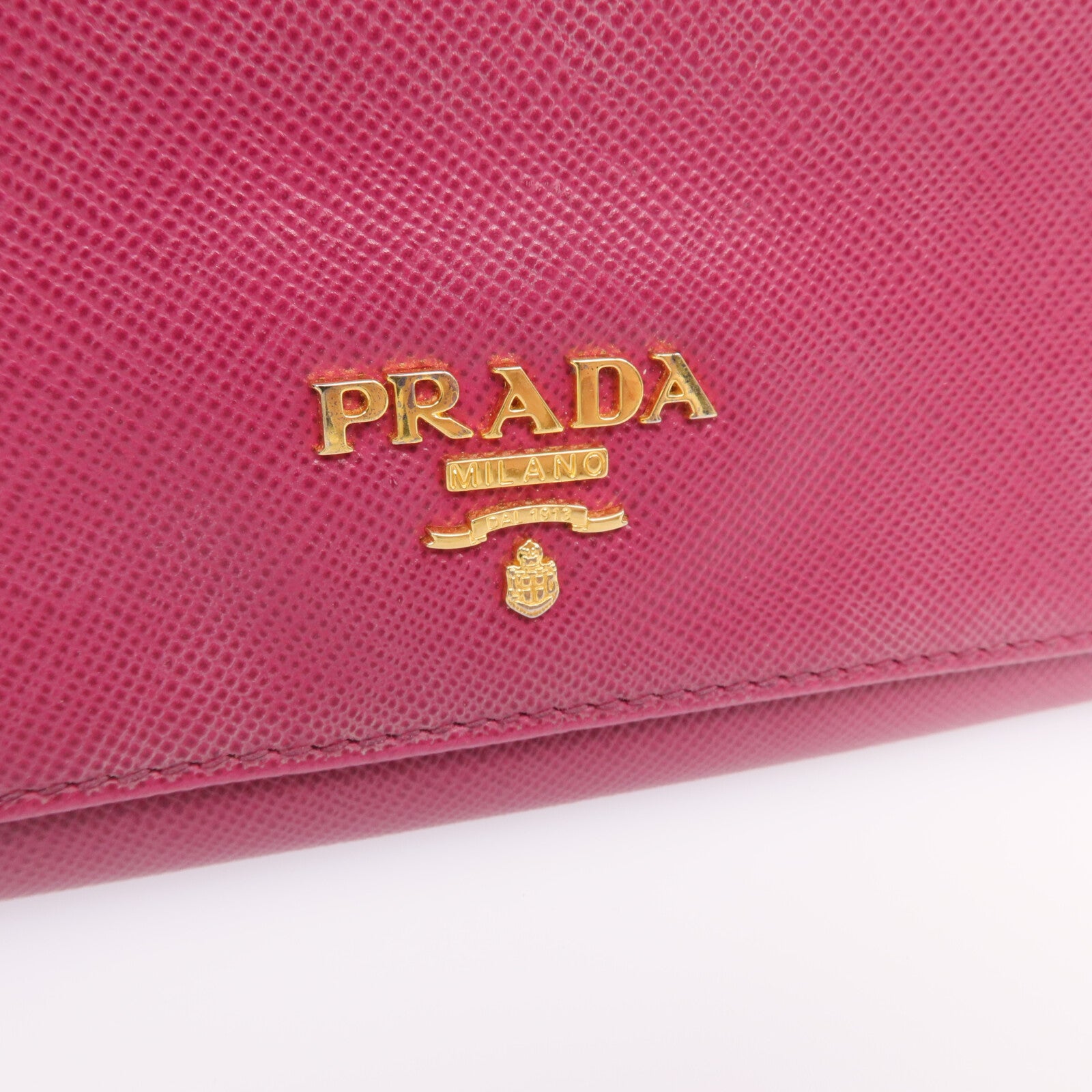 PRADA 【激減優惠】牛皮皮革Long Wallet金扣長錢包