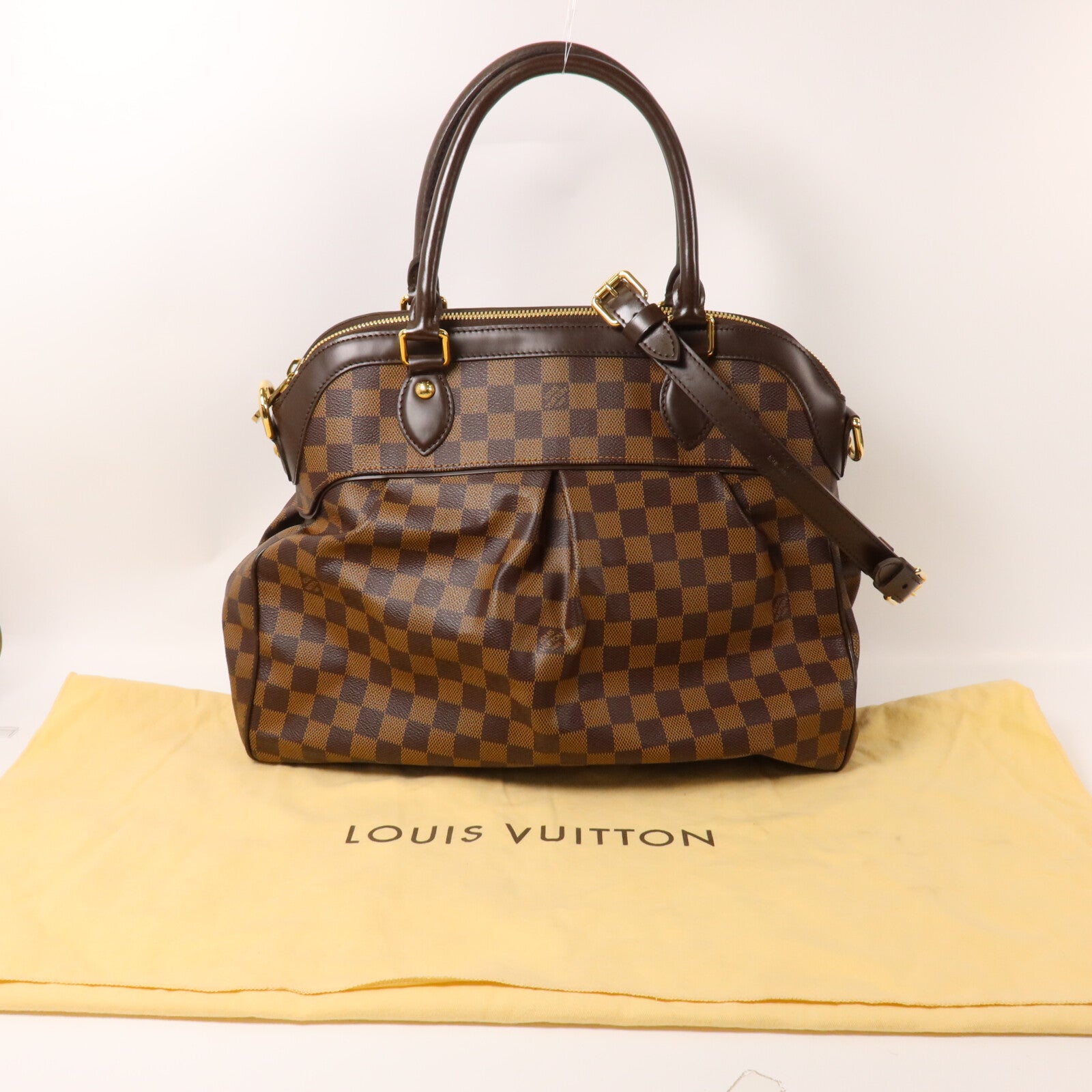 LOUIS VUITTON Damier Trevi GM手挽肩背兩用袋