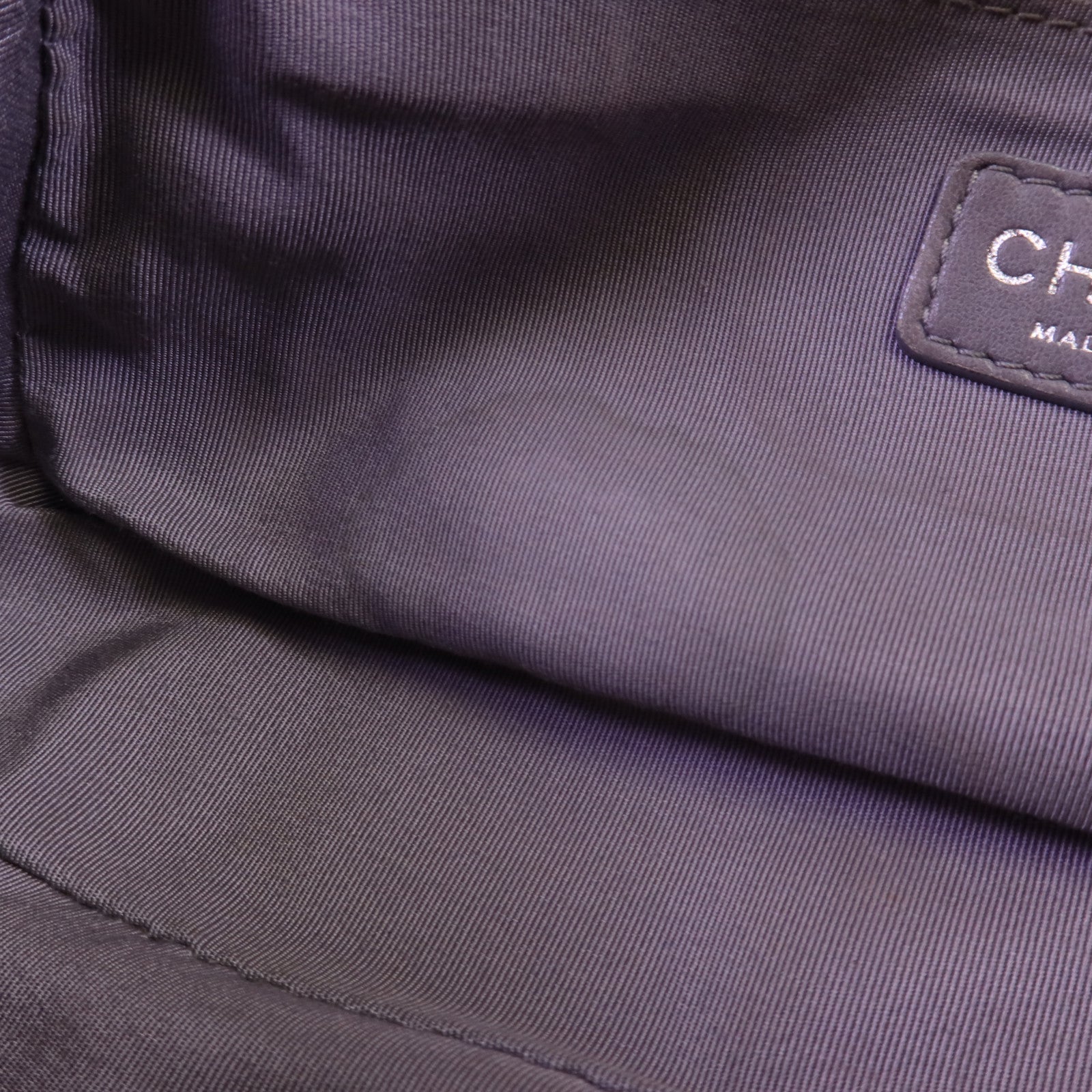 CHANEL 牛皮皮革Chain Shoulder銀扣鏈帶肩背袋