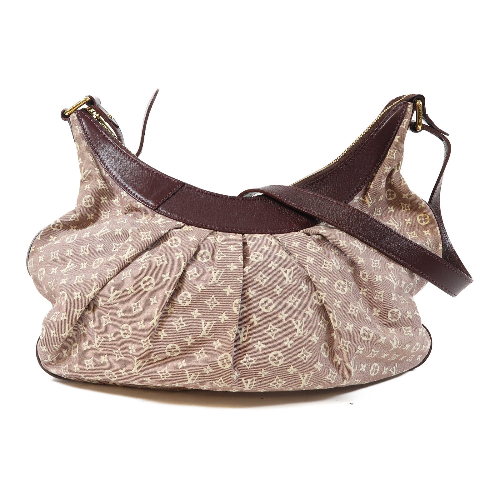 LOUIS VUITTON Monogram Idylle Rhapsody MM金扣肩背袋紅色