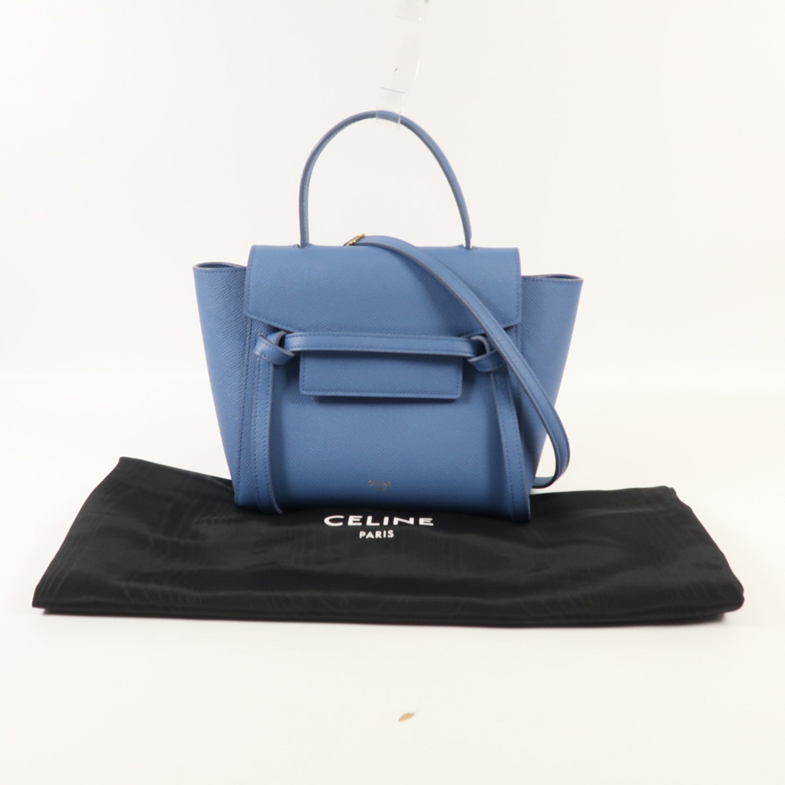 CELINE 牛皮皮革Nano Belt Bag金扣手挽肩背兩用袋