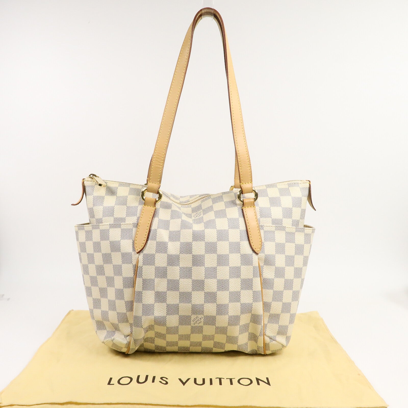 LOUIS VUITTON Damier Azur Totally MM肩背袋