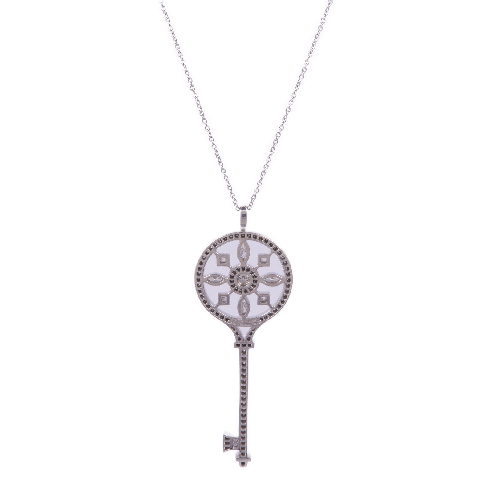 TIFFANY＆CO 【激減優惠】PT950鉑金Kaleidoscope Key鑽石項鍊