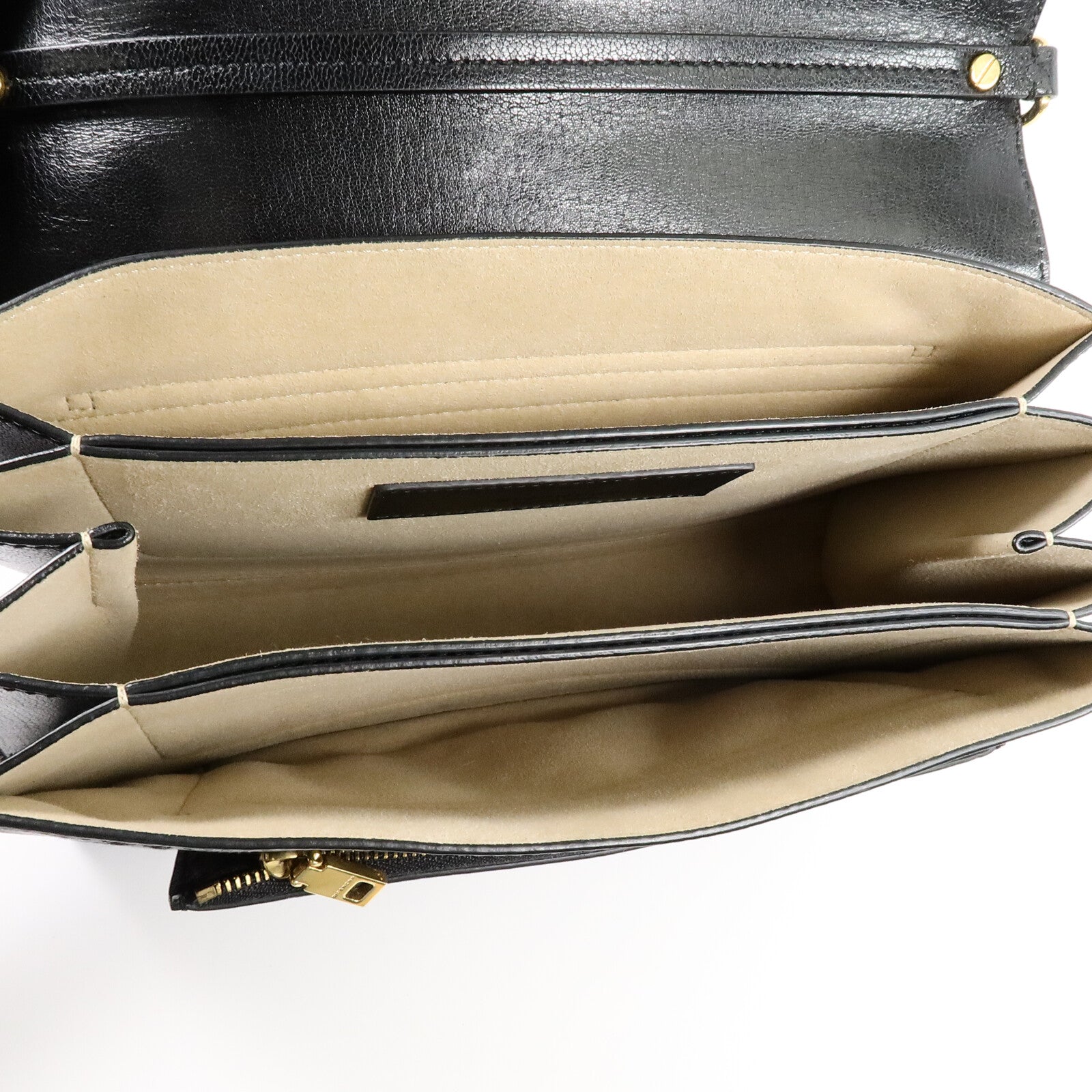 GIVENCHY 山羊皮皮革GV3 Flap Bag Medium鏈帶肩背袋