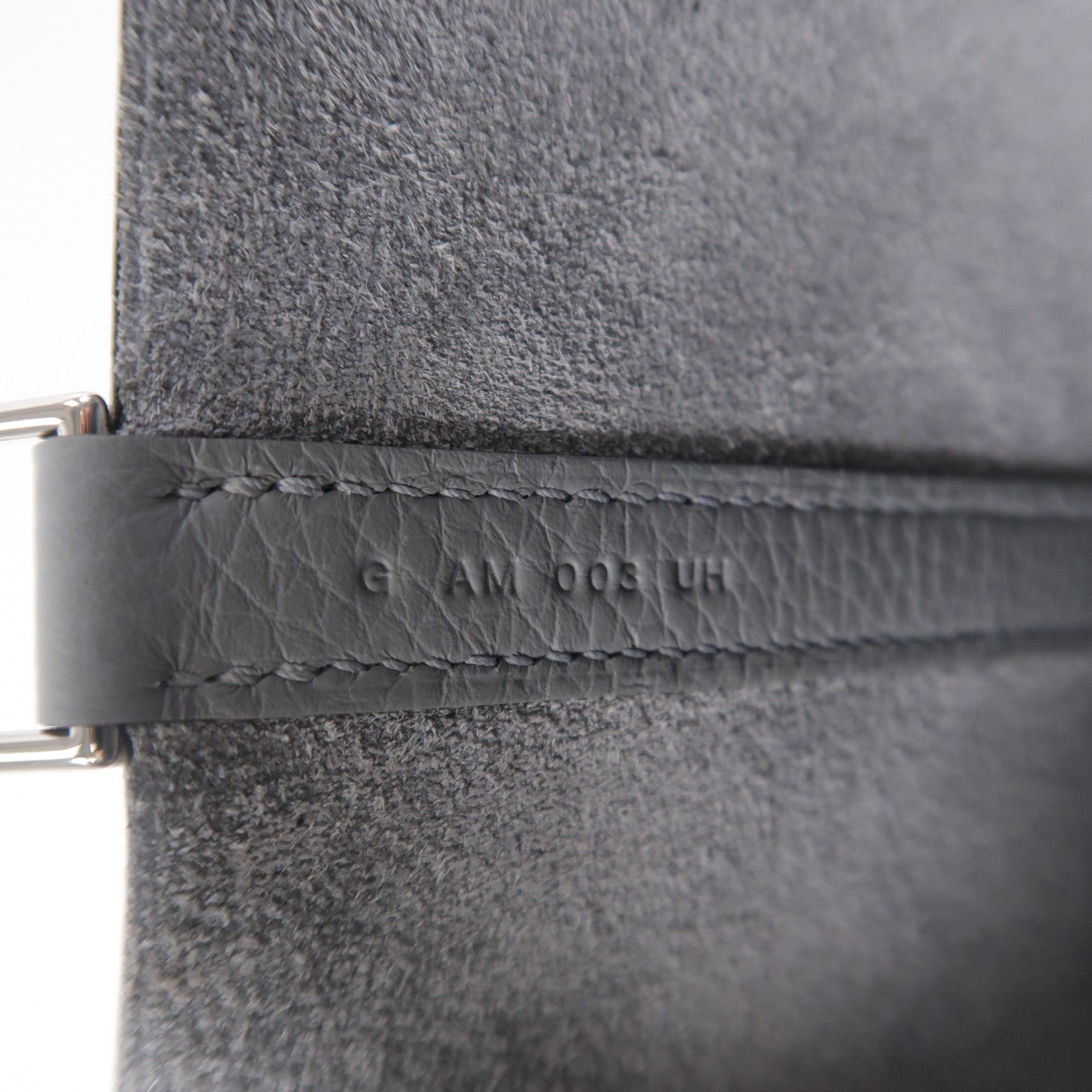 HERMES Clemence皮革Picotin PM手挽袋Gris Pantin