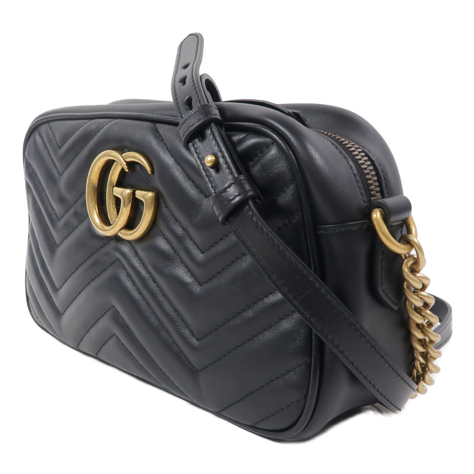 GUCCI 牛皮皮革GG Marmont肩背袋