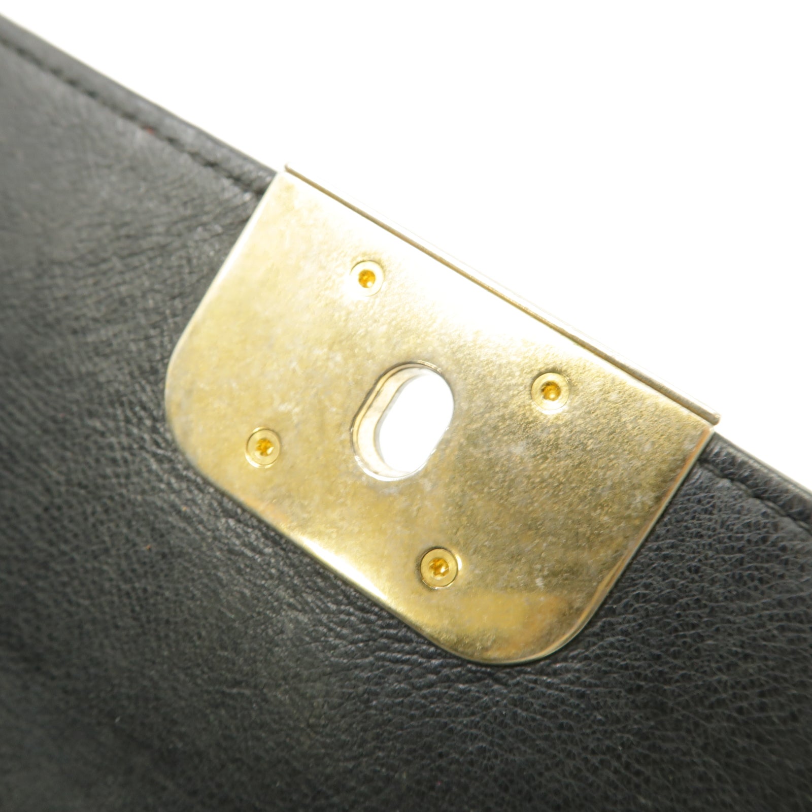 CHANEL 【激減優惠】菱格牛皮皮革Chain Shoulder Bag金扣鏈帶肩背袋黑色