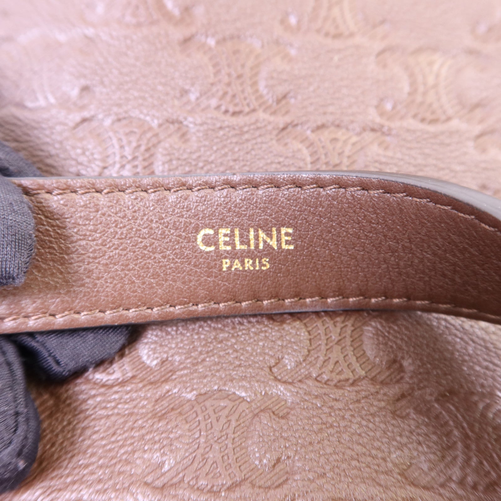 CELINE 【激減優惠】牛皮皮革Heloise Bag金扣肩背袋