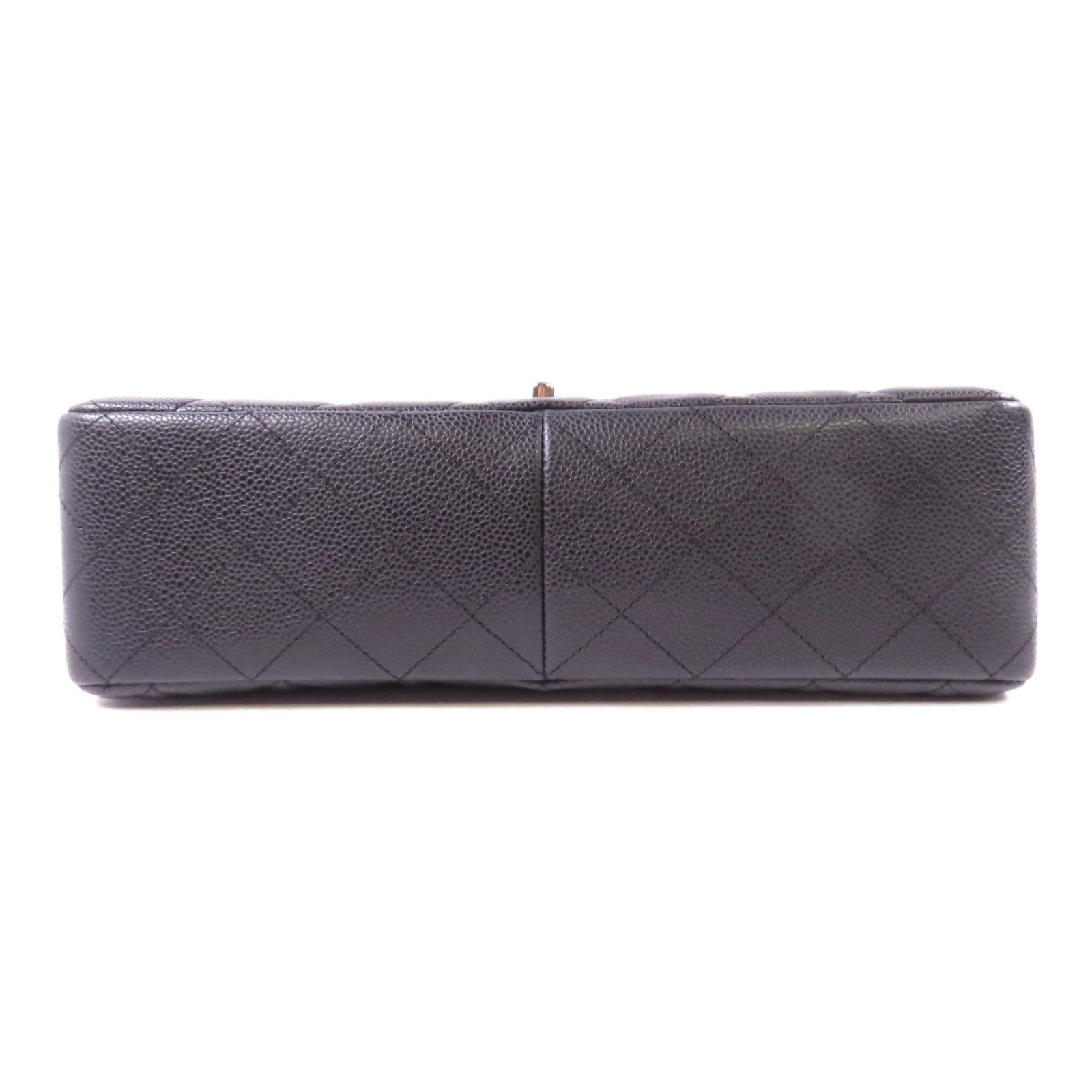 CHANEL 牛皮皮革Large Classic銀扣鏈帶肩背袋