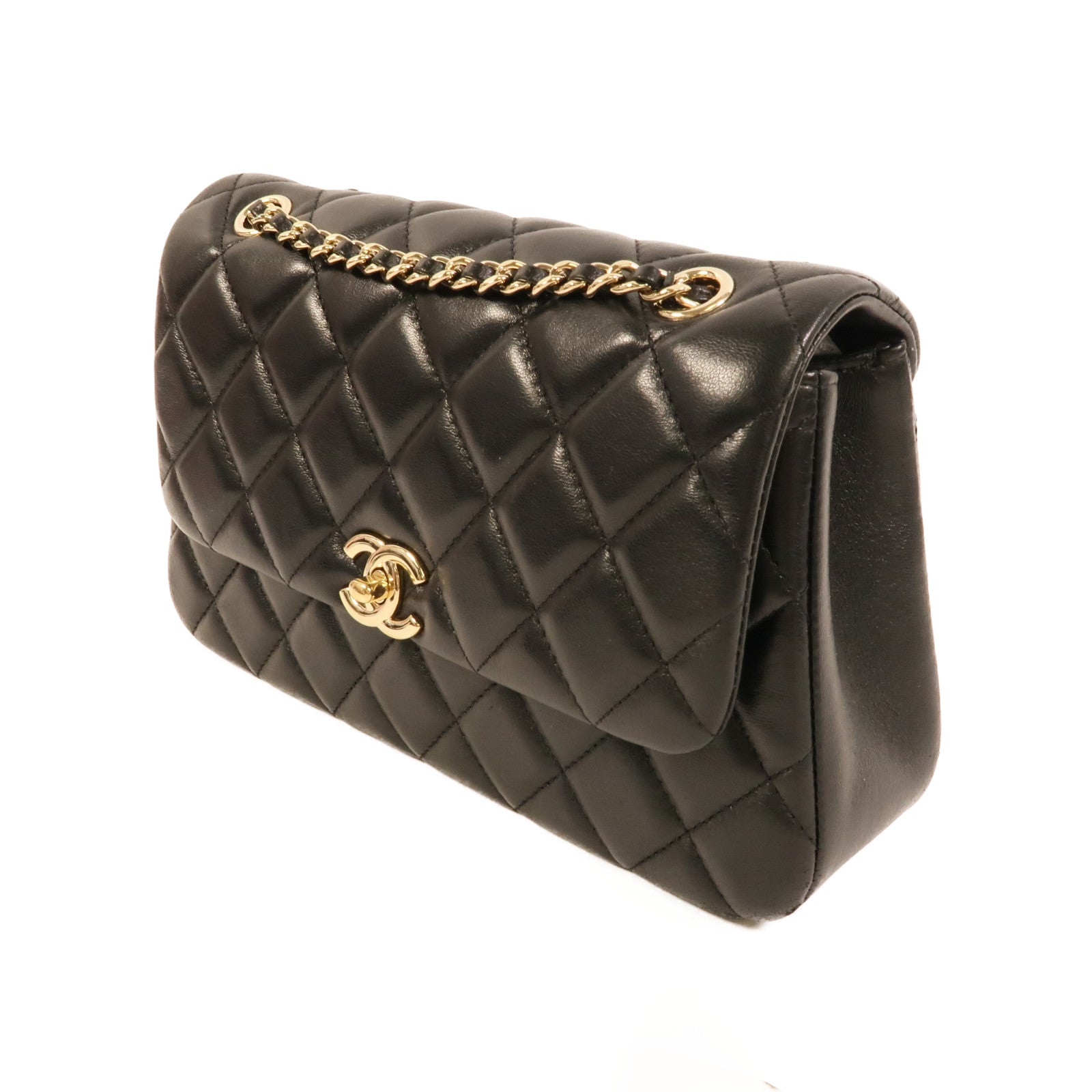 CHANEL 羊皮皮革Chain Shoulder肩背袋