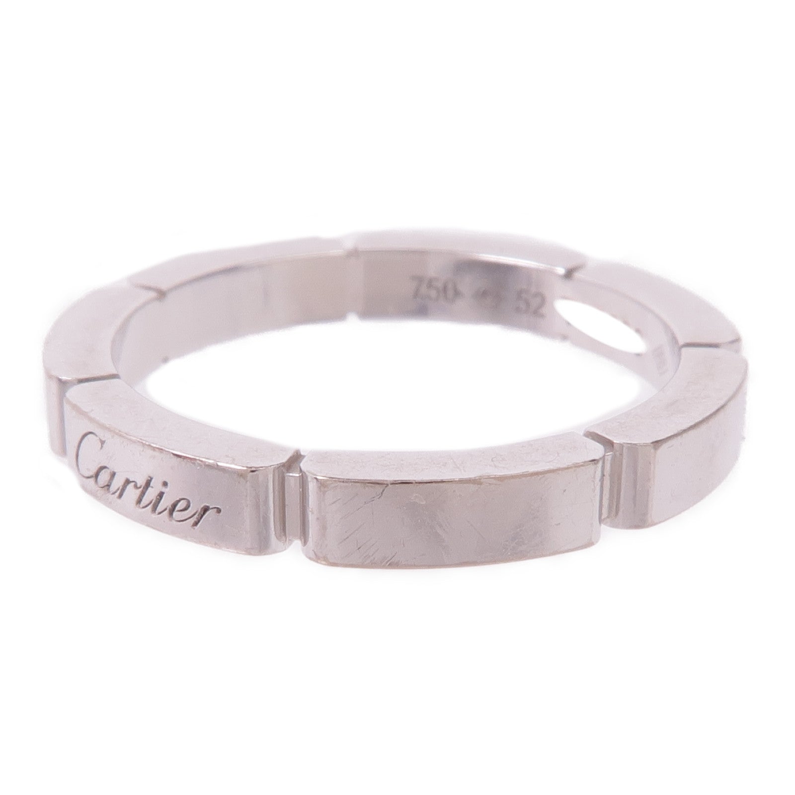 CARTIER 18K白金Maillon Panthere Ring戒指Cartier#52/US#6