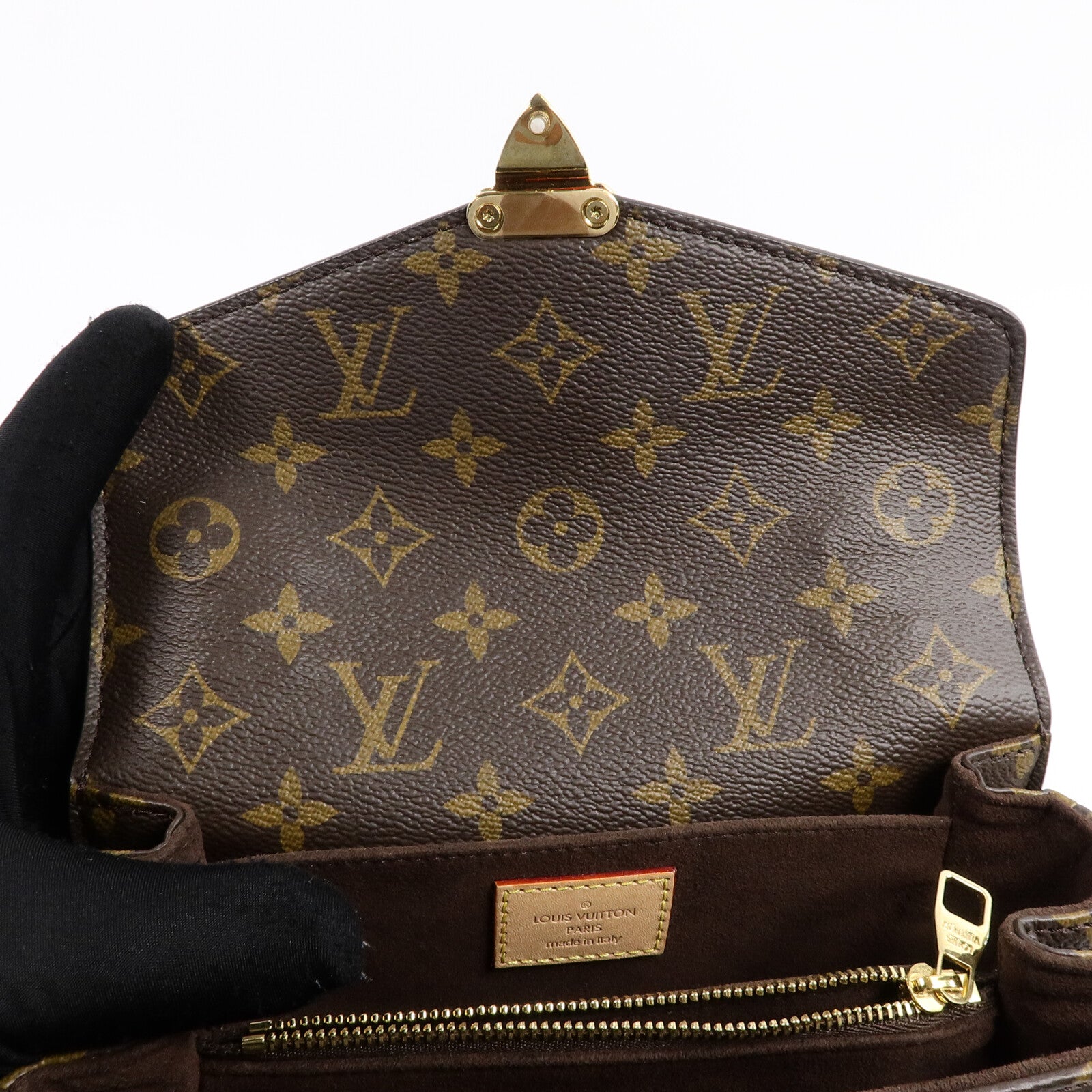 LOUIS VUITTON Monogram Pochette Metis East West手挽肩背兩用袋