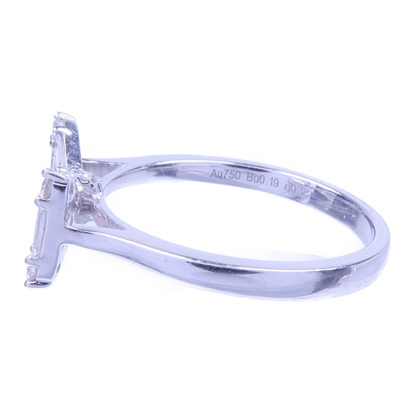 JEWELRY 【激減優惠】18K白金Diamond Ring鑽石戒指US#5.75