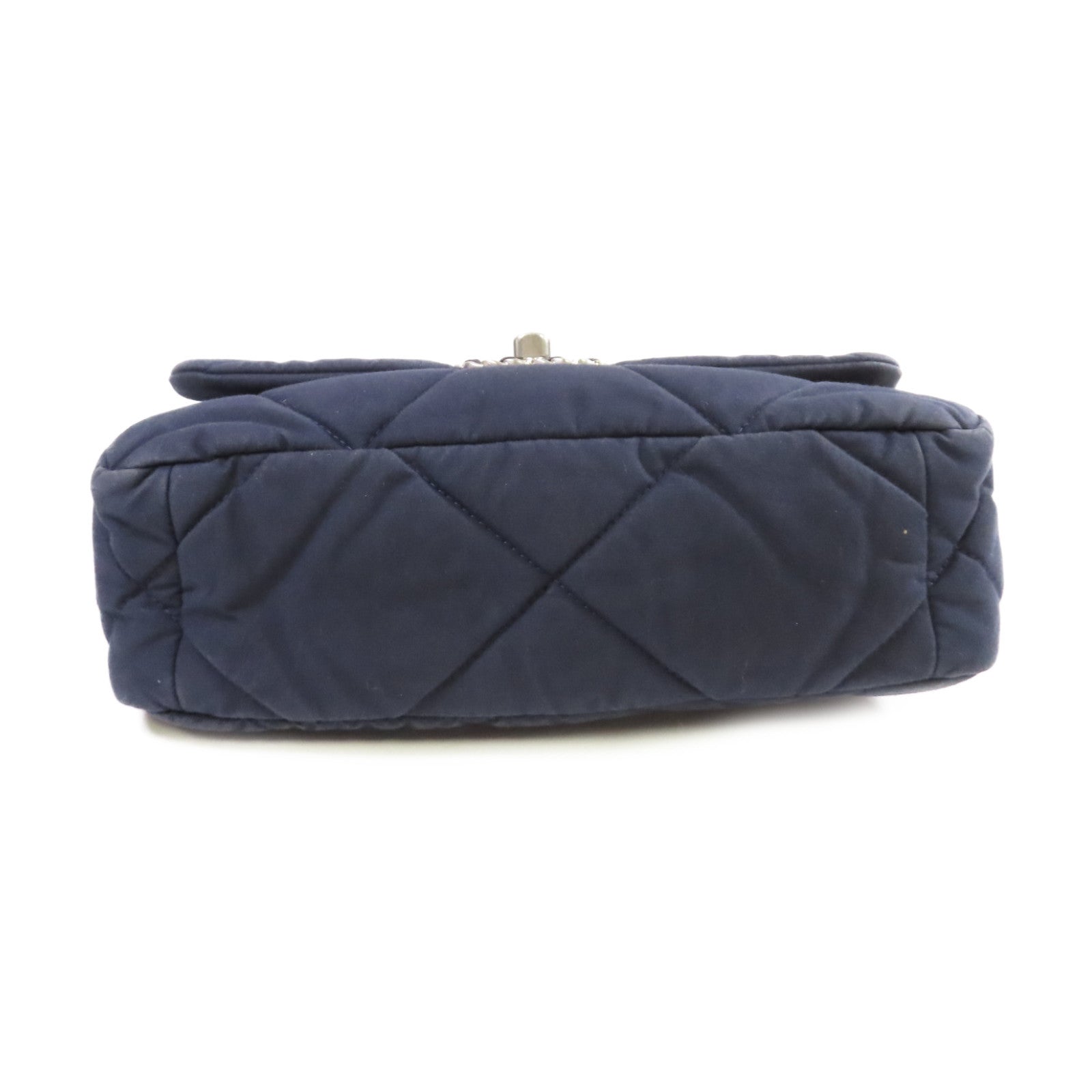 CHANEL 【激減優惠】菱格帆布Chanel 19 Chain Shoulder Bag鏈帶手挽肩背兩用袋寶藍色