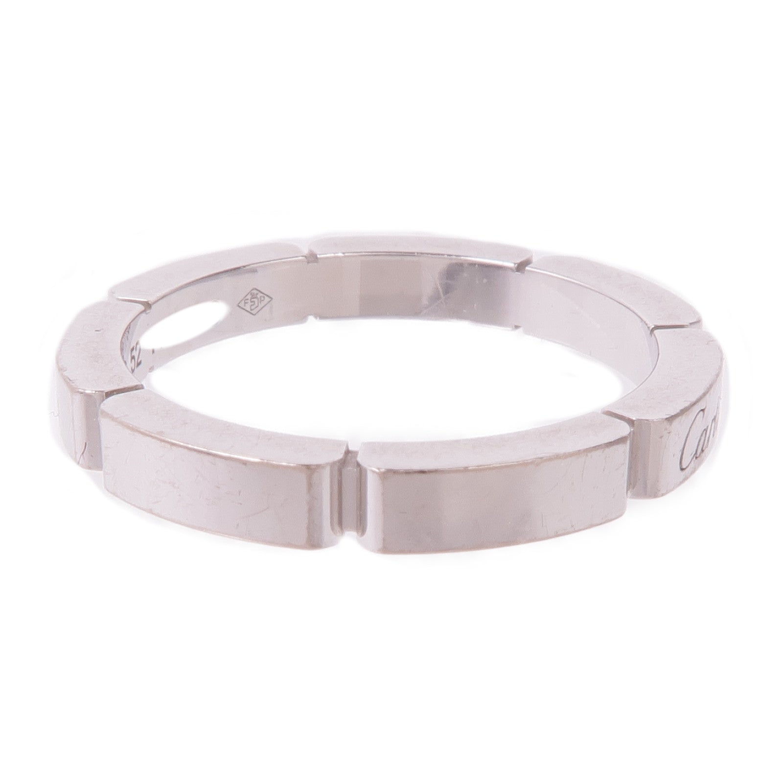 CARTIER 18K白金Maillon Panthere Ring戒指Cartier#52/US#6