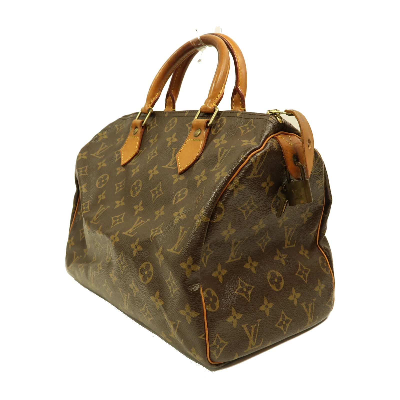 LOUIS VUITTON LV GHW Speedy 30 Handbag Boston Bag M41526 Monogram Brown