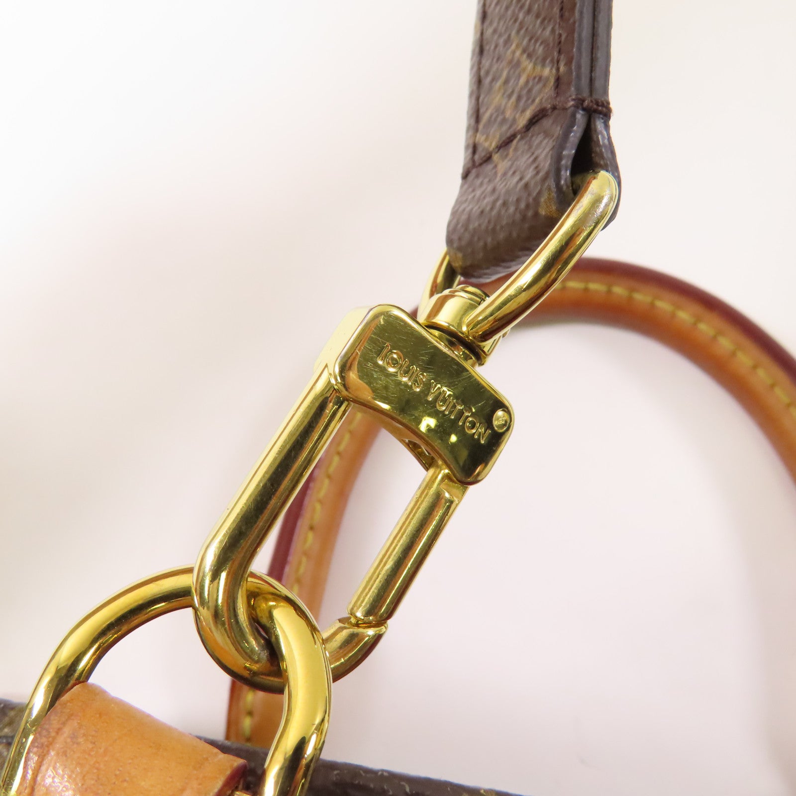 LOUIS VUITTON 【激減優惠】Monogram Sac Plat BB金扣手挽肩背兩用袋