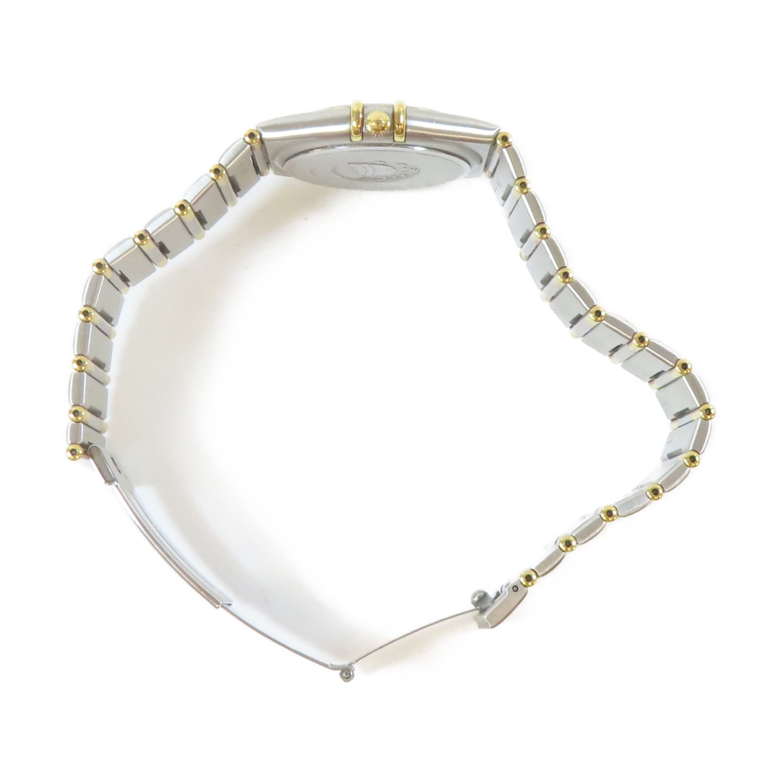 OMEGA Constellation不鏽鋼/18K黃金手錶石英機芯白色