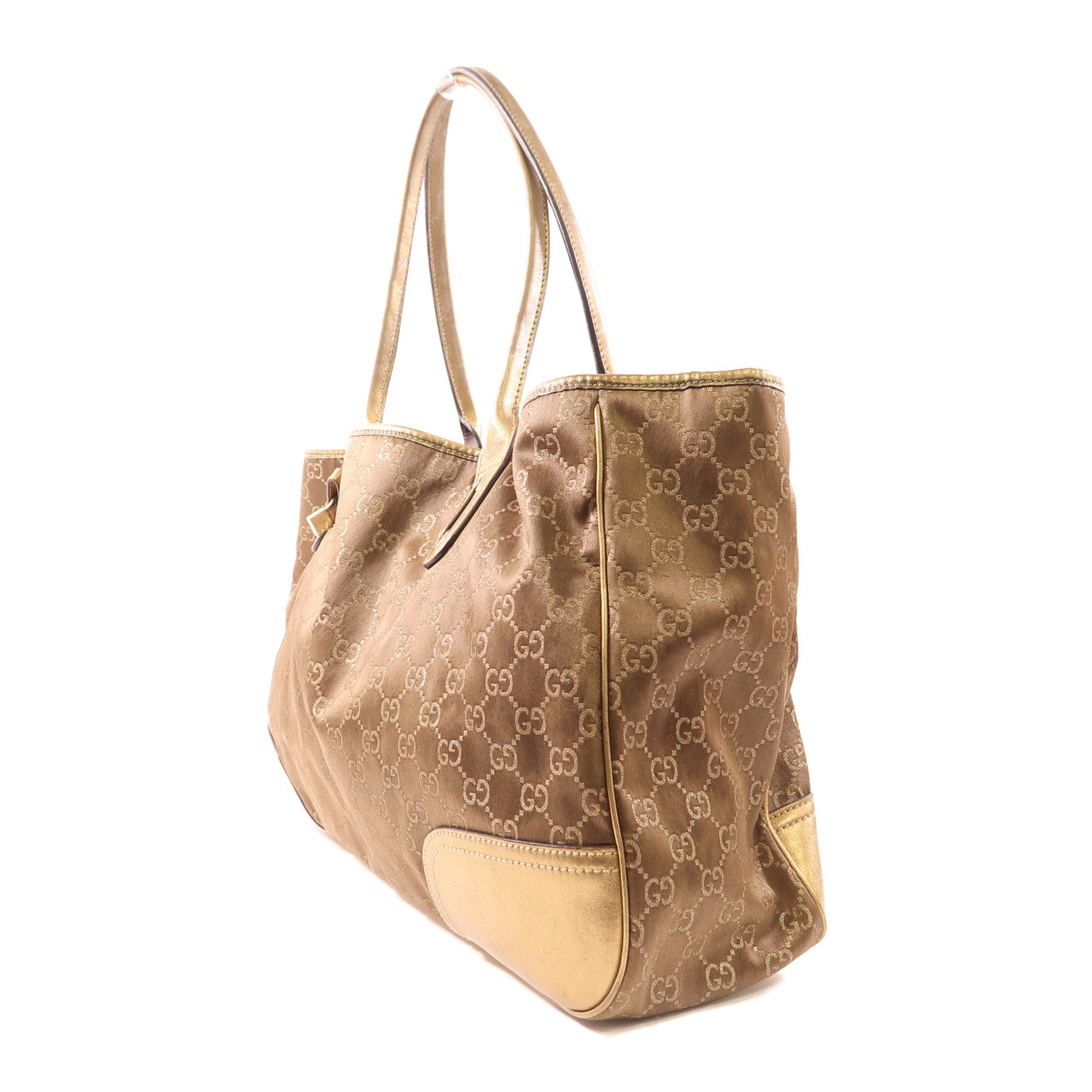 GUCCI 帆布Tote Bag金扣手挽袋