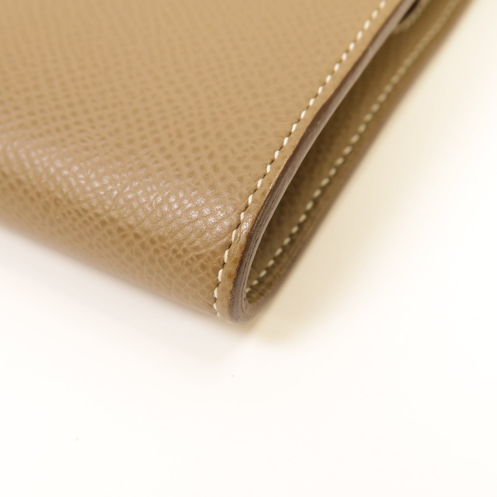 HERMES 【激減優惠】Epsom皮革Kelly To Go金扣肩背袋Etoupe灰色