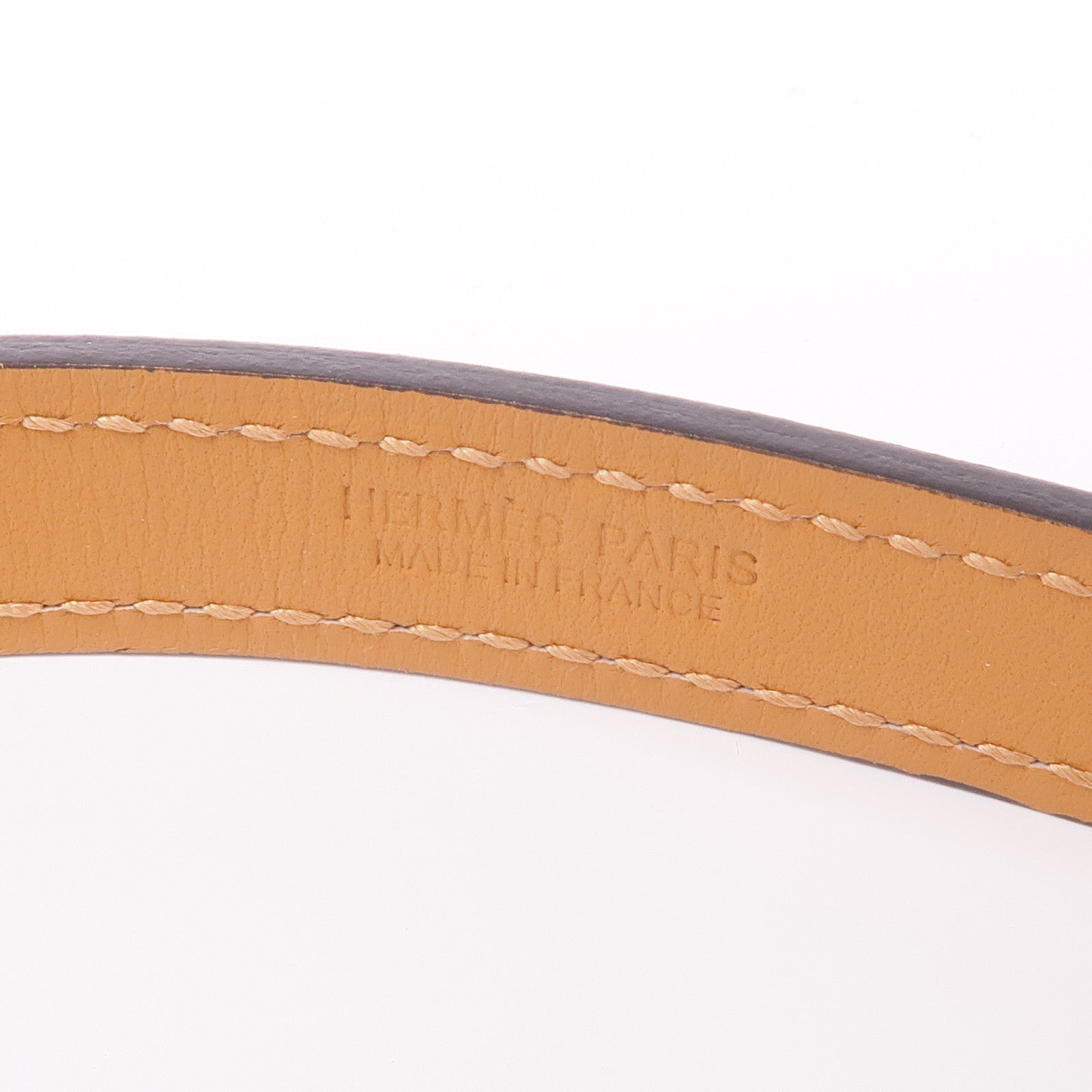 HERMES Epsom皮革Pop H 15 Belt金扣皮帶Gold