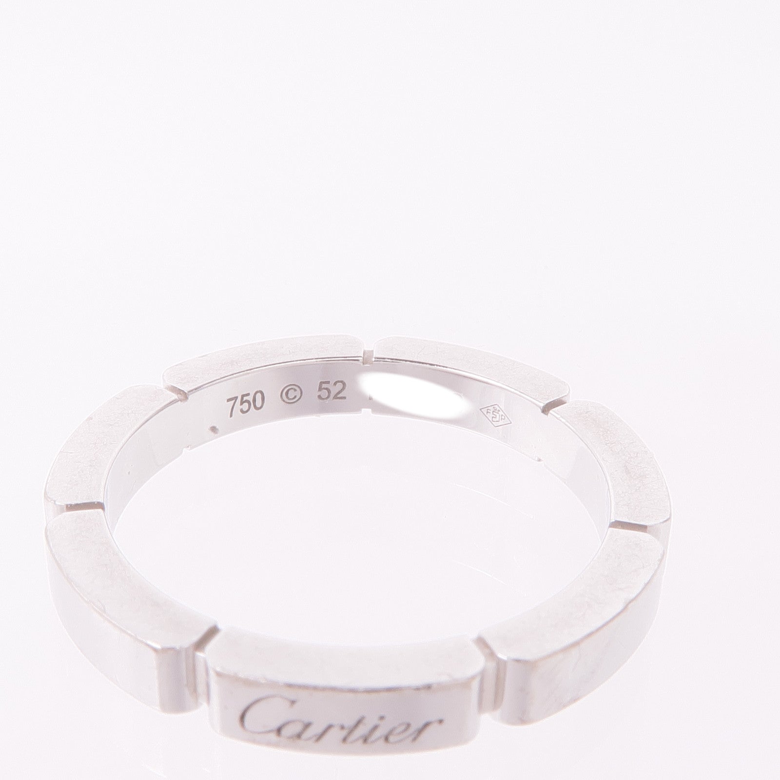 CARTIER 18K白金Maillon Panthere Ring戒指Cartier#52/US#6
