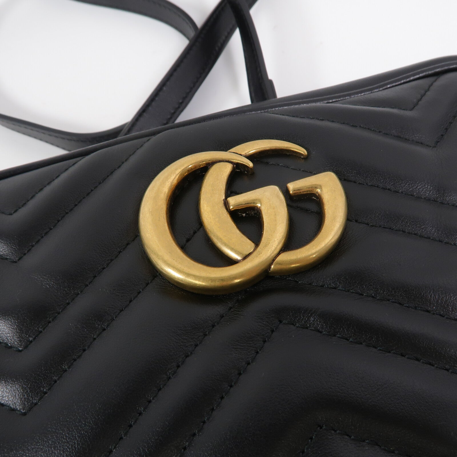 GUCCI 牛皮皮革GG Marmont肩背袋