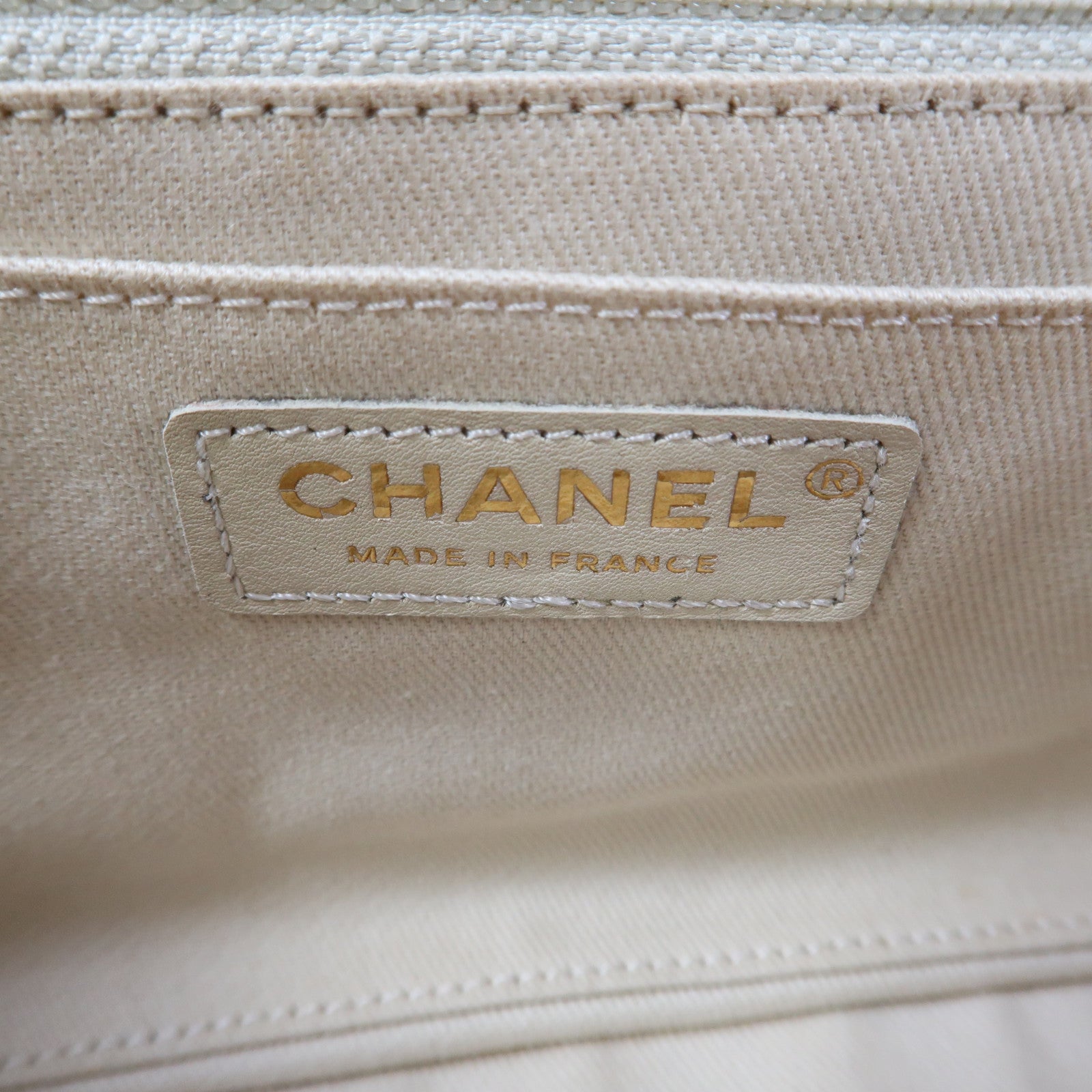 CHANEL 菱格帆布Shouder Bag金扣鏈帶肩背袋彩色