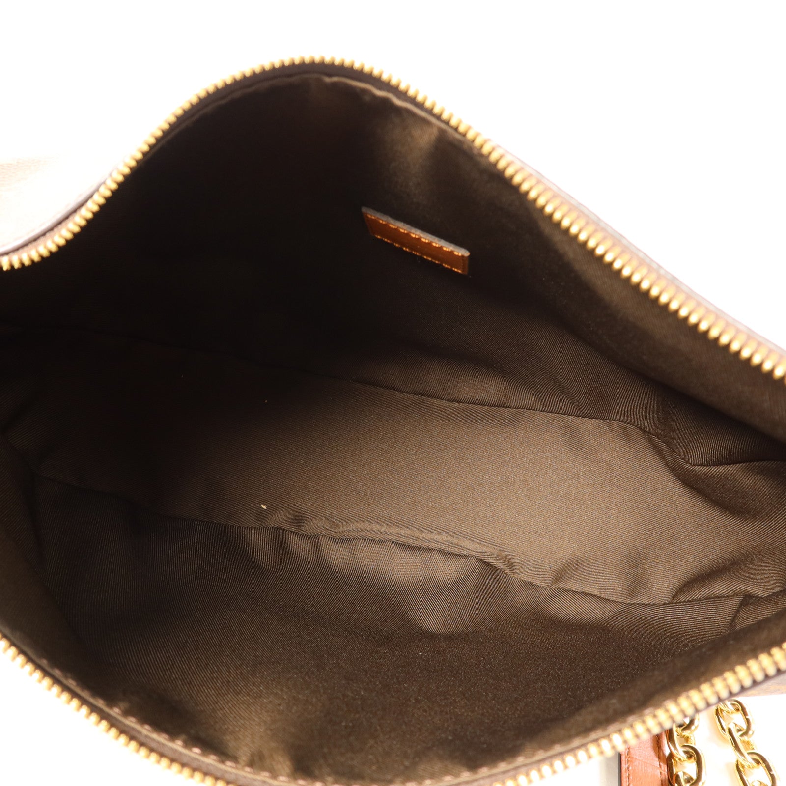 LOUIS VUITTON Monogram Reverse Loop Hobo金扣手挽肩背兩用袋棕色